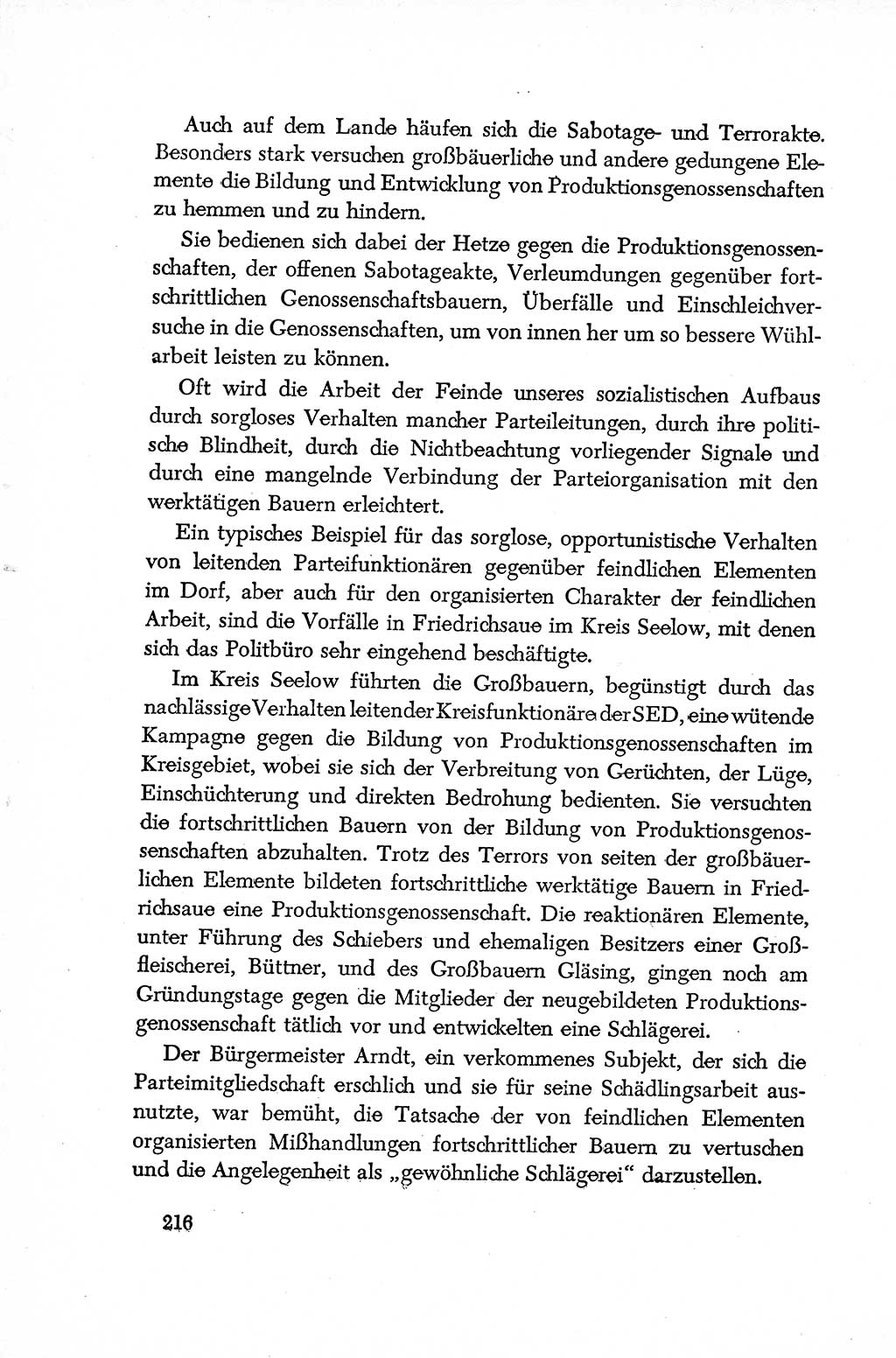 Dokumente der Sozialistischen Einheitspartei Deutschlands (SED) [Deutsche Demokratische Republik (DDR)] 1952-1953, Seite 216 (Dok. SED DDR 1952-1953, S. 216)