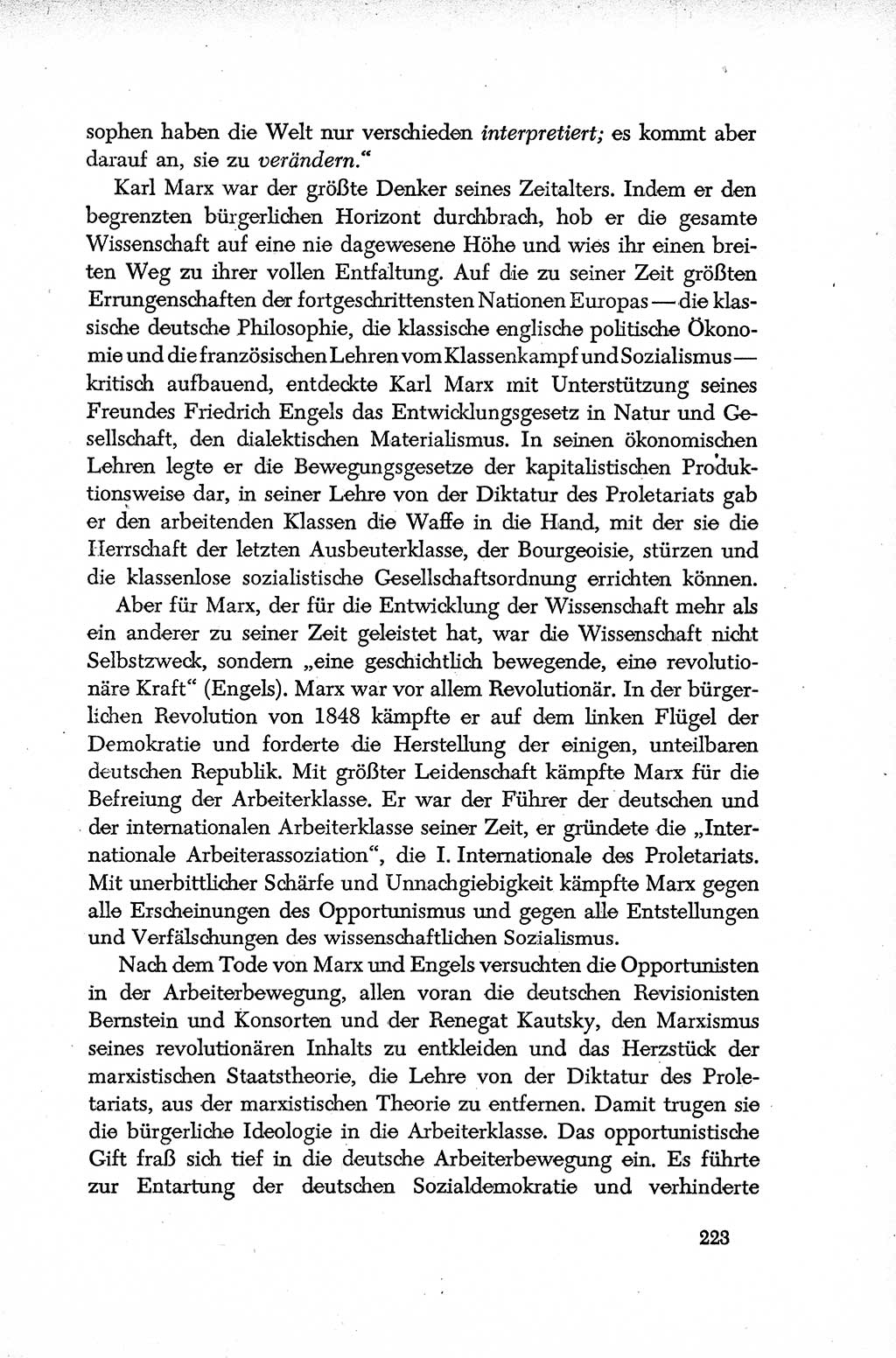 Dokumente der Sozialistischen Einheitspartei Deutschlands (SED) [Deutsche Demokratische Republik (DDR)] 1952-1953, Seite 223 (Dok. SED DDR 1952-1953, S. 223)