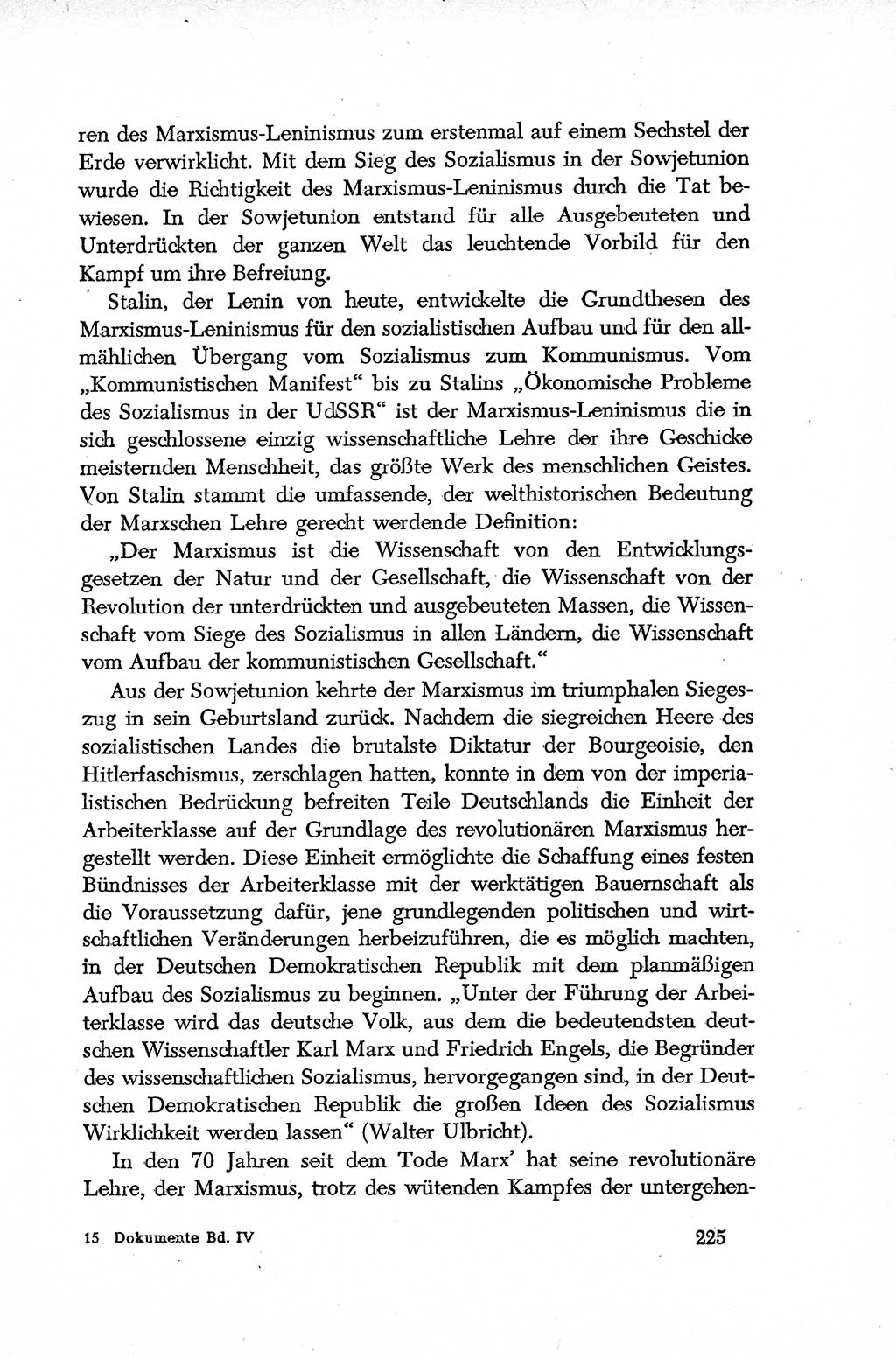 Dokumente der Sozialistischen Einheitspartei Deutschlands (SED) [Deutsche Demokratische Republik (DDR)] 1952-1953, Seite 225 (Dok. SED DDR 1952-1953, S. 225)