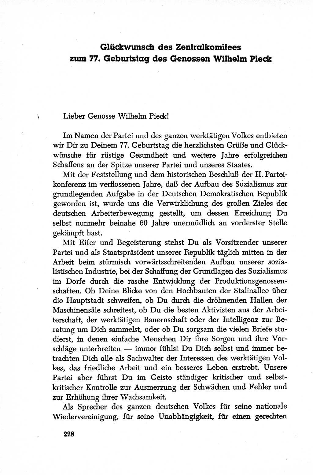 Dokumente der Sozialistischen Einheitspartei Deutschlands (SED) [Deutsche Demokratische Republik (DDR)] 1952-1953, Seite 228 (Dok. SED DDR 1952-1953, S. 228)
