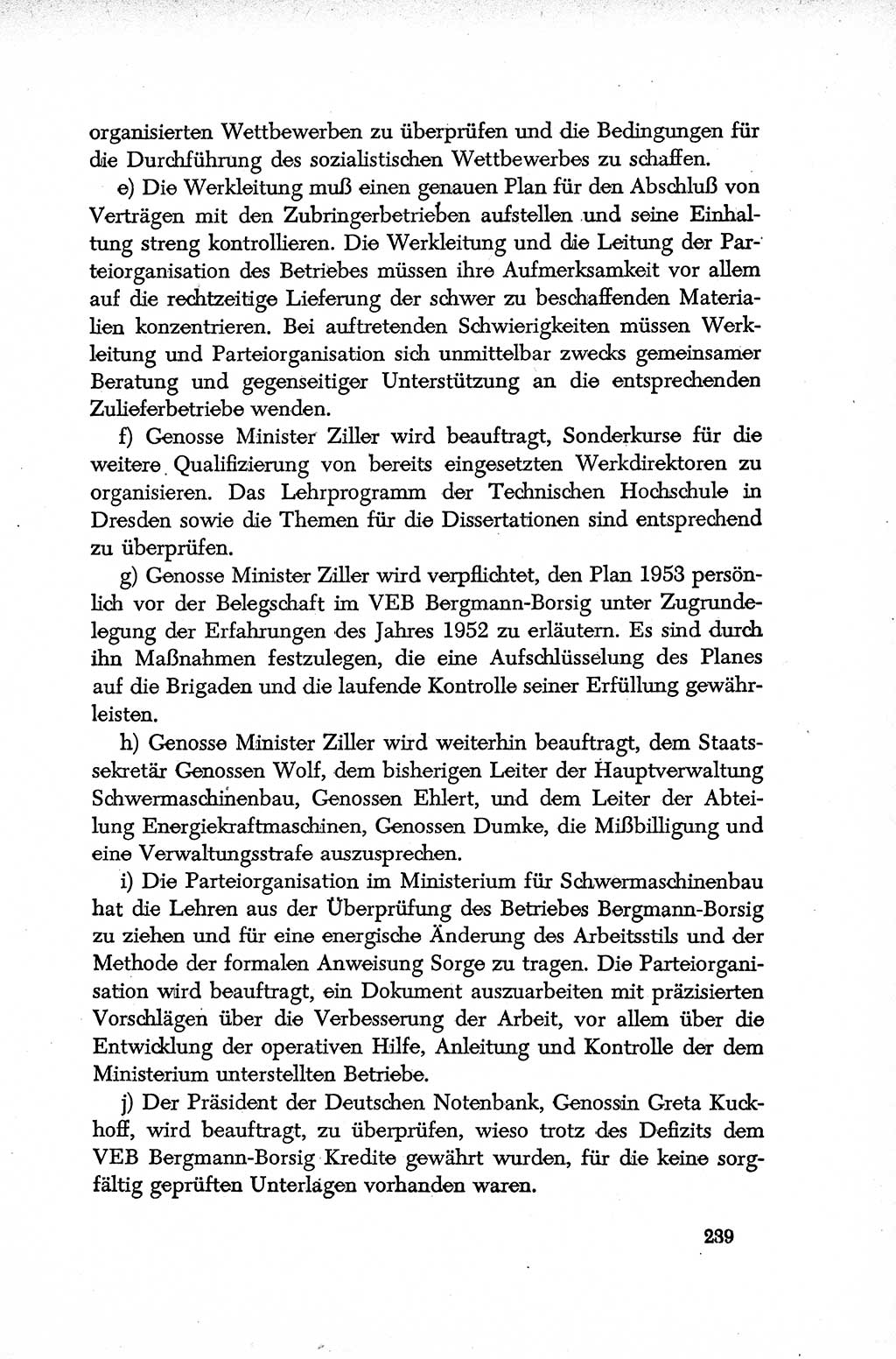Dokumente der Sozialistischen Einheitspartei Deutschlands (SED) [Deutsche Demokratische Republik (DDR)] 1952-1953, Seite 239 (Dok. SED DDR 1952-1953, S. 239)