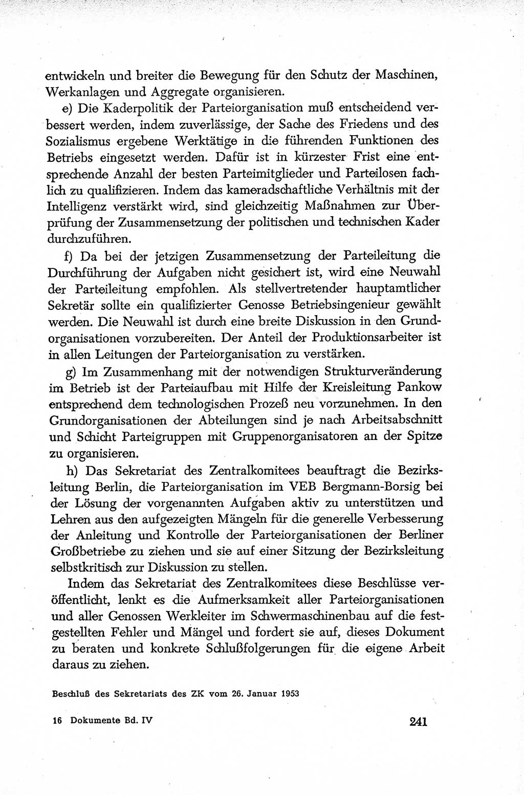 Dokumente der Sozialistischen Einheitspartei Deutschlands (SED) [Deutsche Demokratische Republik (DDR)] 1952-1953, Seite 241 (Dok. SED DDR 1952-1953, S. 241)