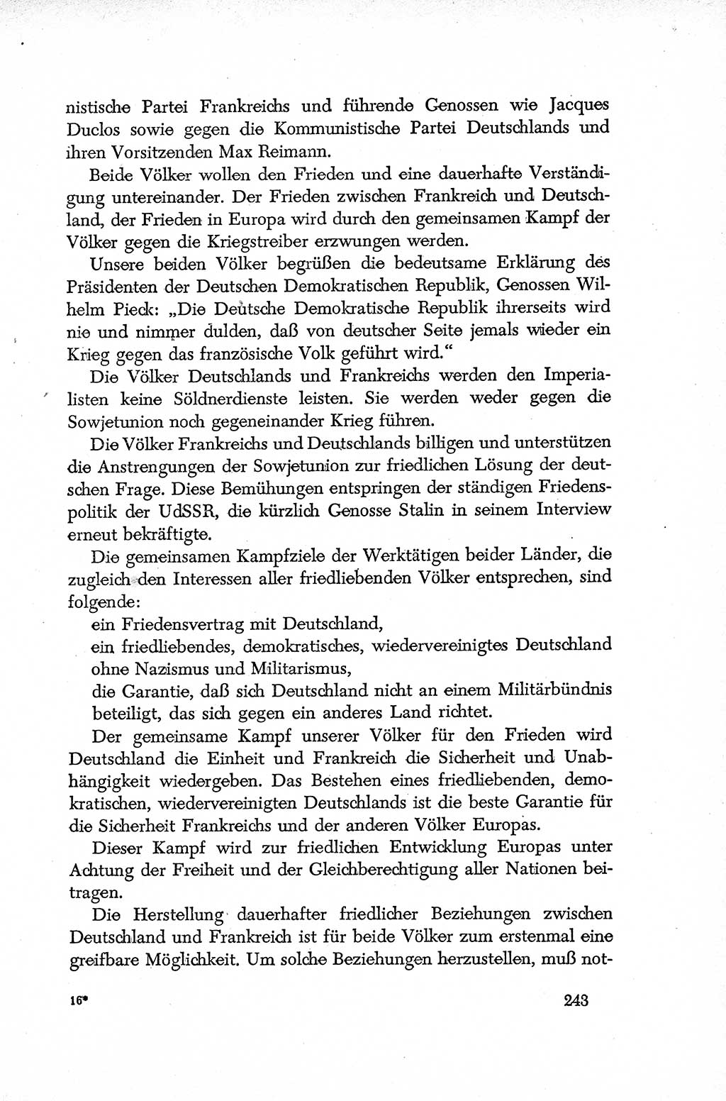 Dokumente der Sozialistischen Einheitspartei Deutschlands (SED) [Deutsche Demokratische Republik (DDR)] 1952-1953, Seite 243 (Dok. SED DDR 1952-1953, S. 243)