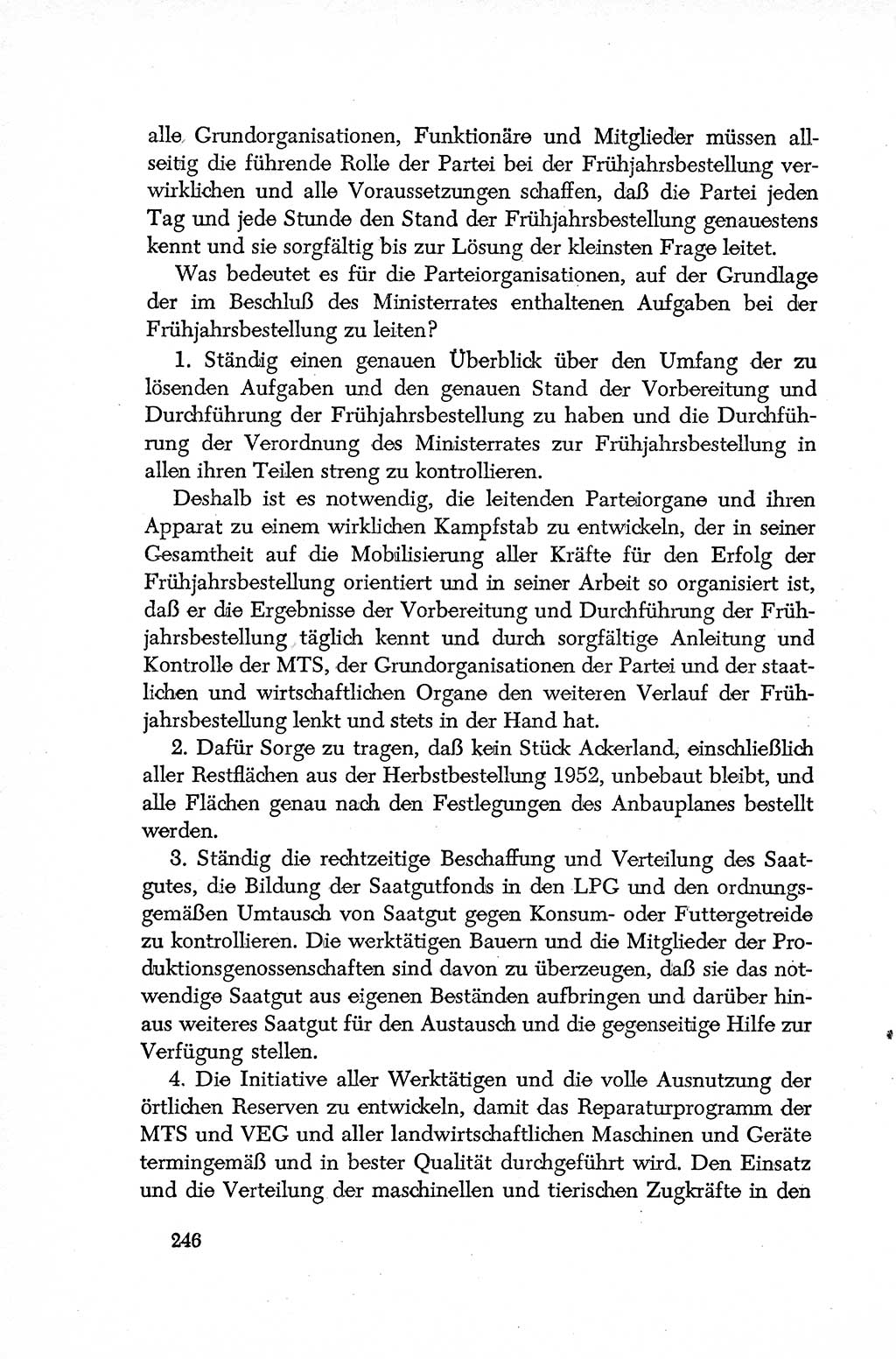 Dokumente der Sozialistischen Einheitspartei Deutschlands (SED) [Deutsche Demokratische Republik (DDR)] 1952-1953, Seite 246 (Dok. SED DDR 1952-1953, S. 246)