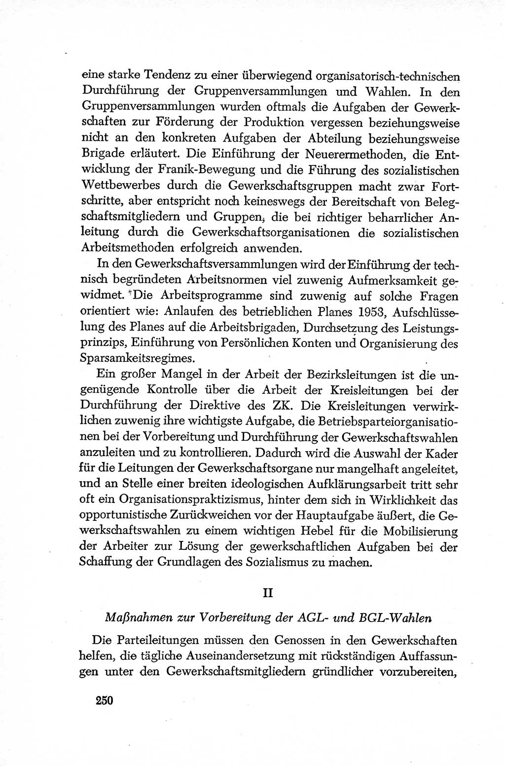Dokumente der Sozialistischen Einheitspartei Deutschlands (SED) [Deutsche Demokratische Republik (DDR)] 1952-1953, Seite 250 (Dok. SED DDR 1952-1953, S. 250)