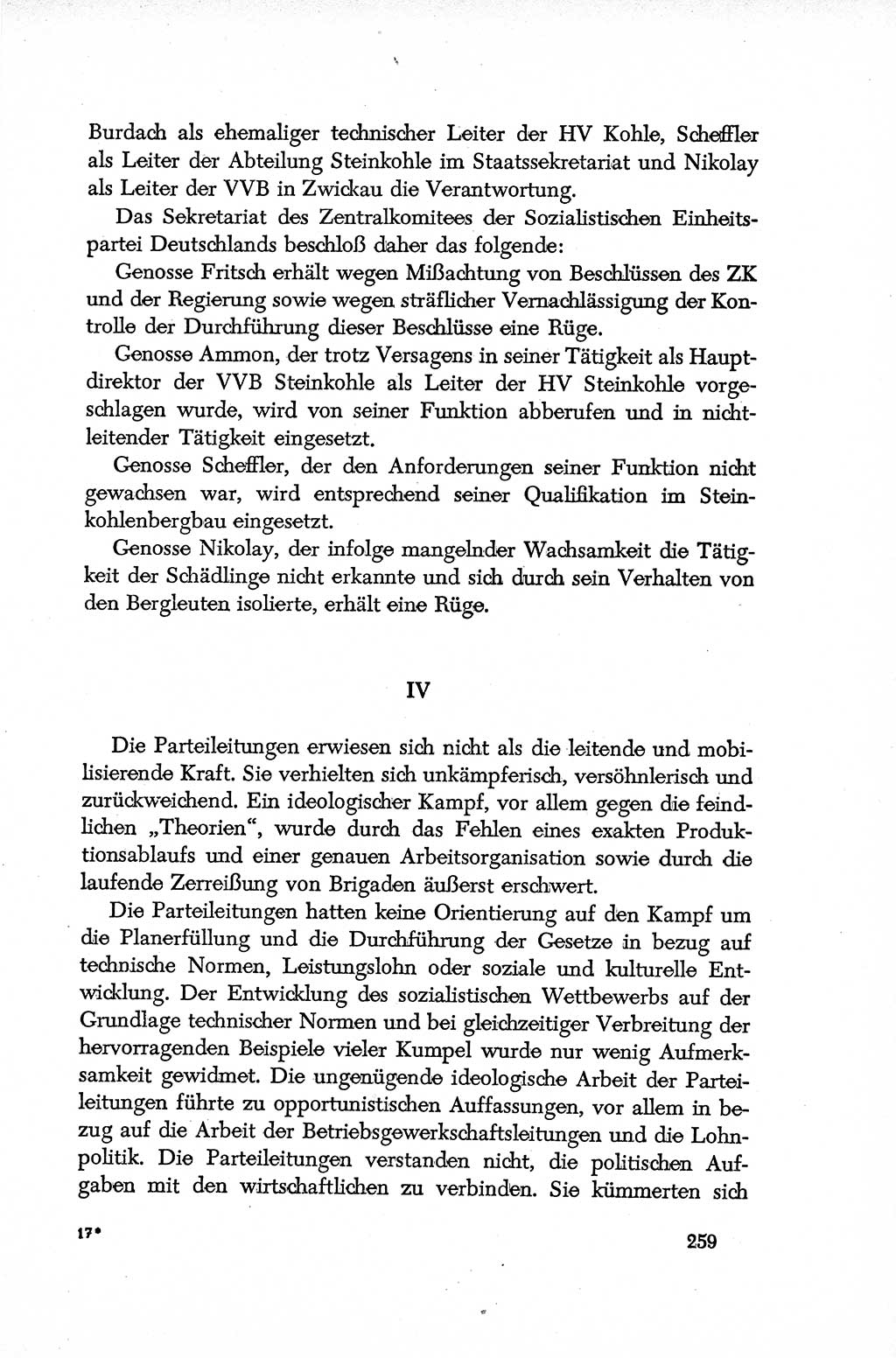 Dokumente der Sozialistischen Einheitspartei Deutschlands (SED) [Deutsche Demokratische Republik (DDR)] 1952-1953, Seite 259 (Dok. SED DDR 1952-1953, S. 259)