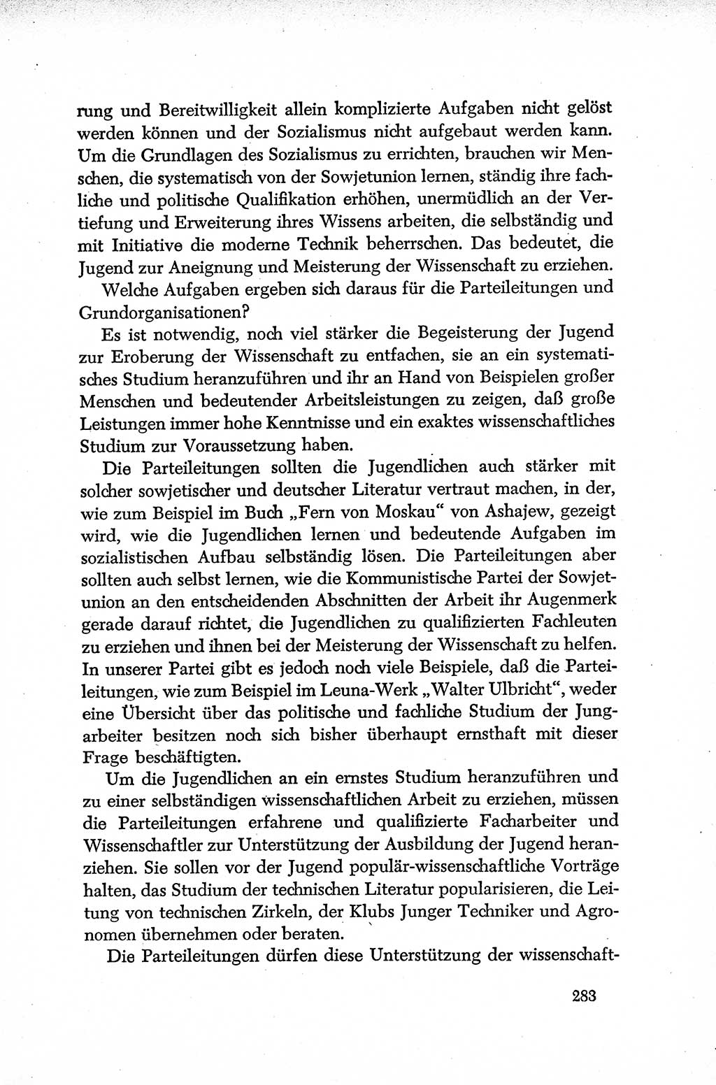 Dokumente der Sozialistischen Einheitspartei Deutschlands (SED) [Deutsche Demokratische Republik (DDR)] 1952-1953, Seite 283 (Dok. SED DDR 1952-1953, S. 283)