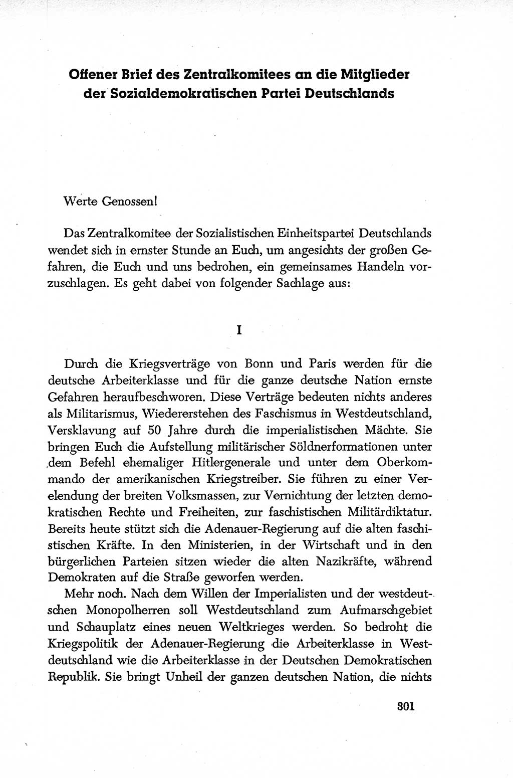 Dokumente der Sozialistischen Einheitspartei Deutschlands (SED) [Deutsche Demokratische Republik (DDR)] 1952-1953, Seite 301 (Dok. SED DDR 1952-1953, S. 301)