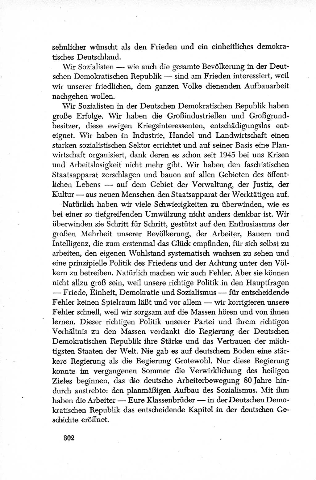Dokumente der Sozialistischen Einheitspartei Deutschlands (SED) [Deutsche Demokratische Republik (DDR)] 1952-1953, Seite 302 (Dok. SED DDR 1952-1953, S. 302)