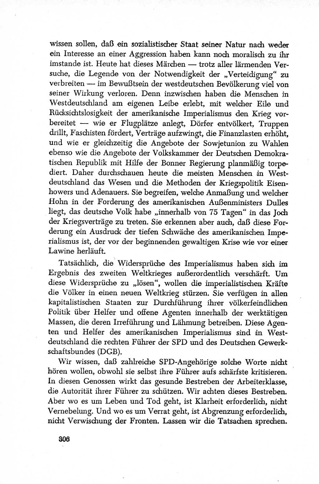 Dokumente der Sozialistischen Einheitspartei Deutschlands (SED) [Deutsche Demokratische Republik (DDR)] 1952-1953, Seite 306 (Dok. SED DDR 1952-1953, S. 306)
