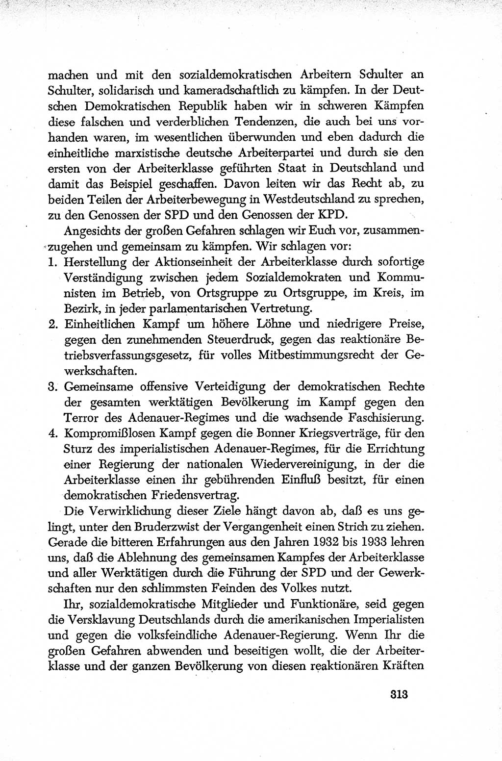 Dokumente der Sozialistischen Einheitspartei Deutschlands (SED) [Deutsche Demokratische Republik (DDR)] 1952-1953, Seite 313 (Dok. SED DDR 1952-1953, S. 313)