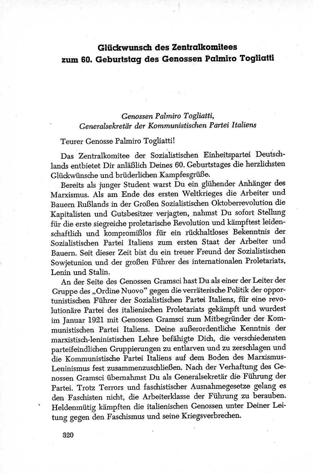 Dokumente der Sozialistischen Einheitspartei Deutschlands (SED) [Deutsche Demokratische Republik (DDR)] 1952-1953, Seite 320 (Dok. SED DDR 1952-1953, S. 320)