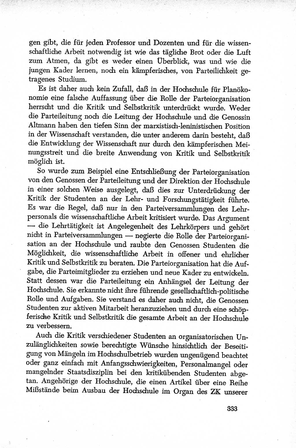 Dokumente der Sozialistischen Einheitspartei Deutschlands (SED) [Deutsche Demokratische Republik (DDR)] 1952-1953, Seite 333 (Dok. SED DDR 1952-1953, S. 333)