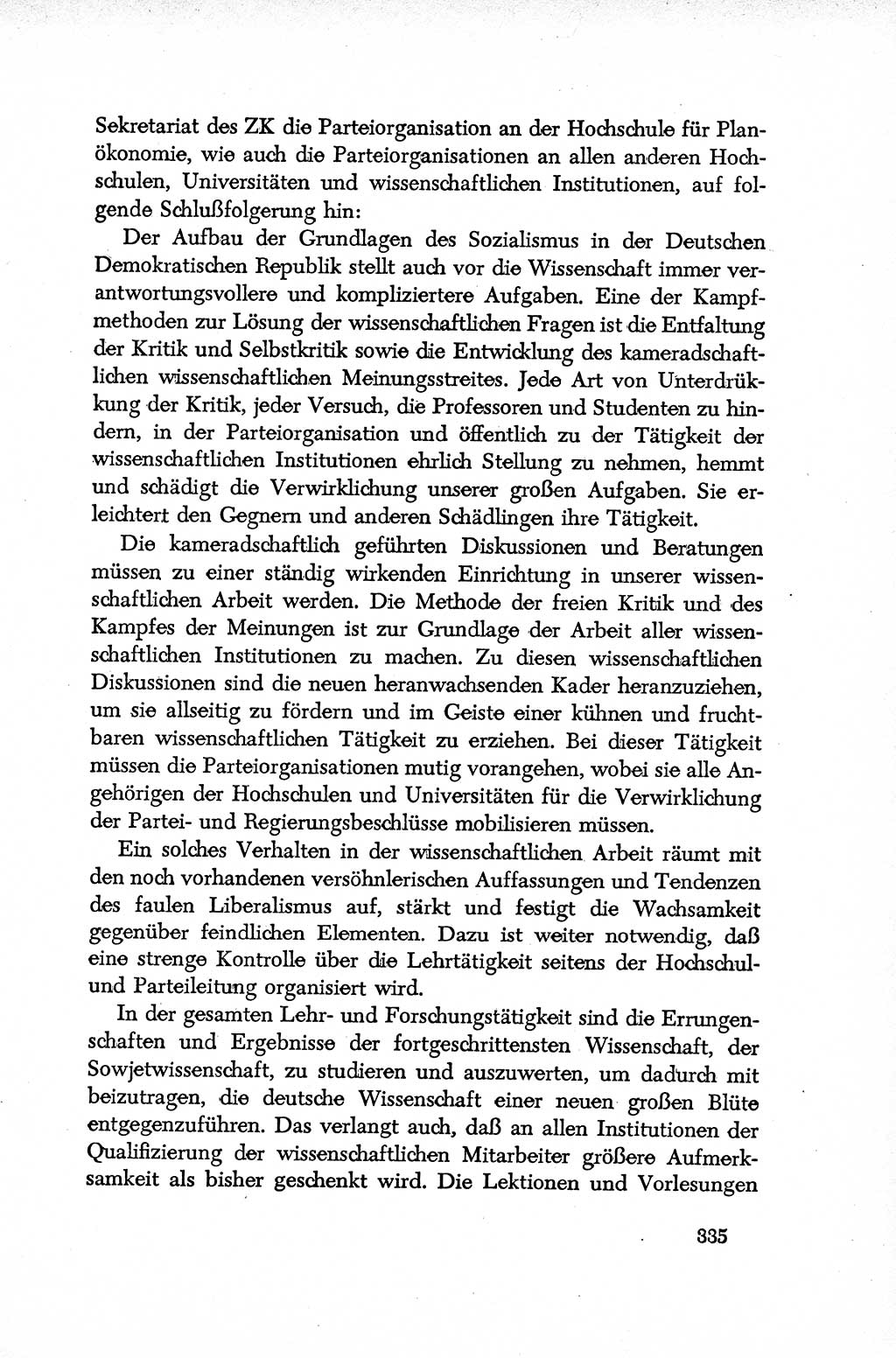 Dokumente der Sozialistischen Einheitspartei Deutschlands (SED) [Deutsche Demokratische Republik (DDR)] 1952-1953, Seite 335 (Dok. SED DDR 1952-1953, S. 335)