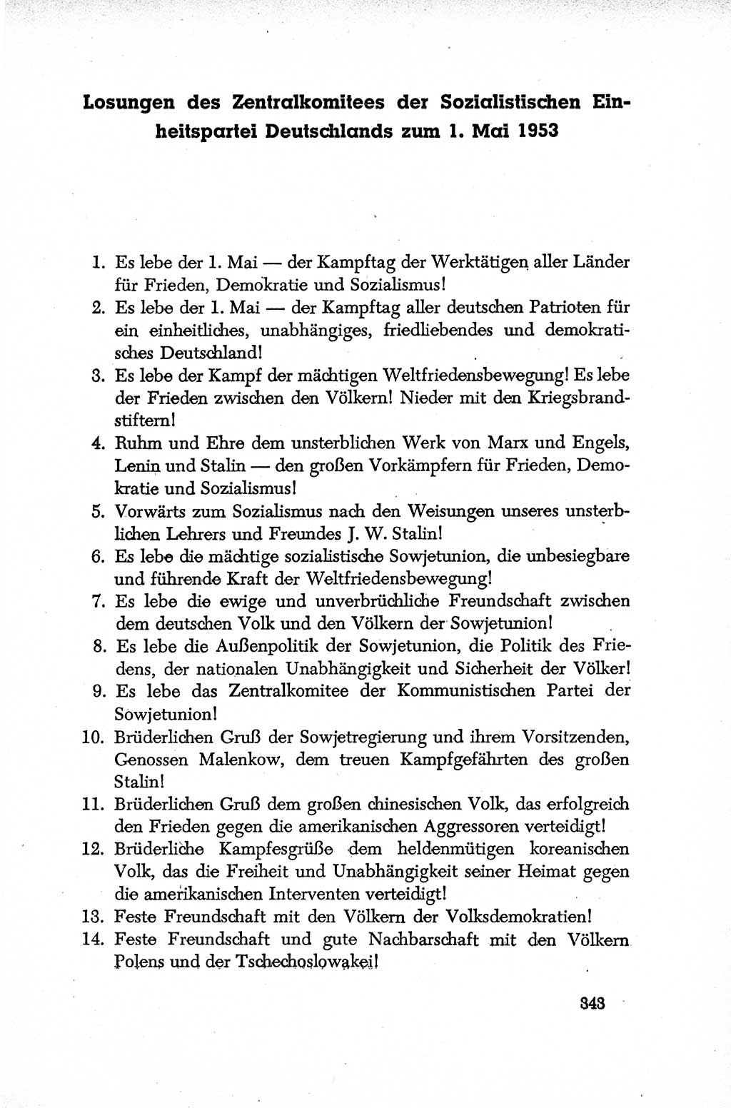 Dokumente der Sozialistischen Einheitspartei Deutschlands (SED) [Deutsche Demokratische Republik (DDR)] 1952-1953, Seite 343 (Dok. SED DDR 1952-1953, S. 343)