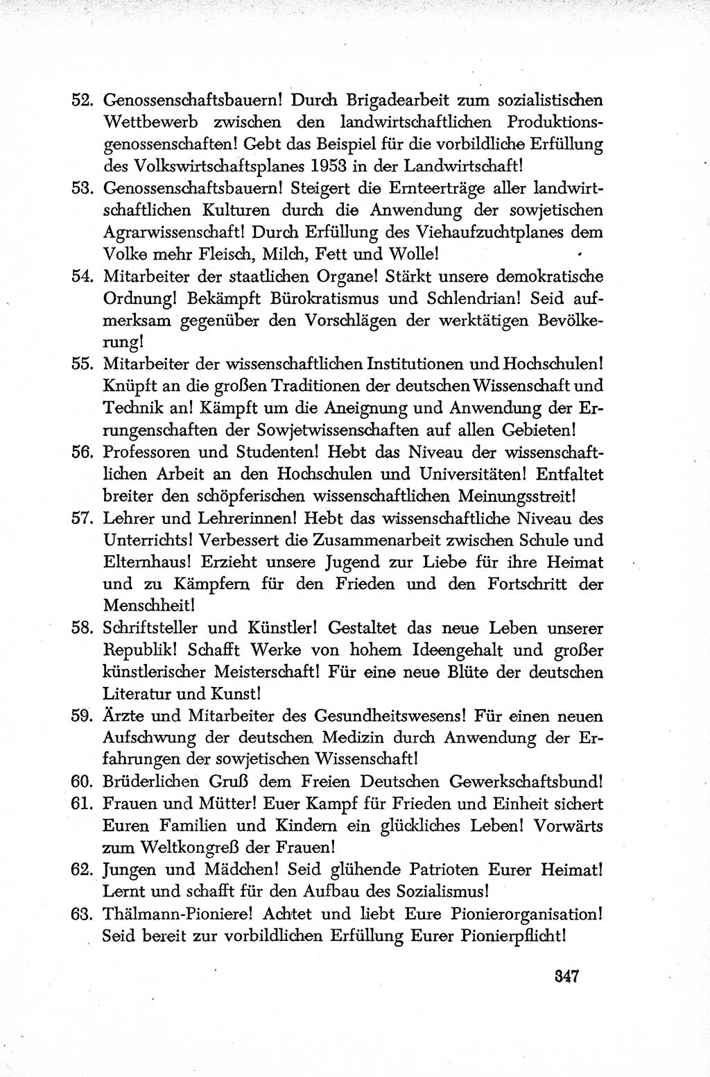 Dokumente der Sozialistischen Einheitspartei Deutschlands (SED) [Deutsche Demokratische Republik (DDR)] 1952-1953, Seite 347 (Dok. SED DDR 1952-1953, S. 347)
