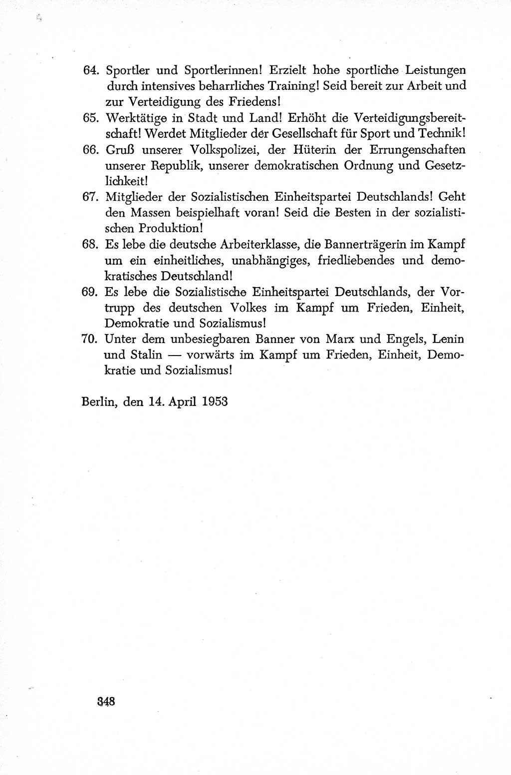 Dokumente der Sozialistischen Einheitspartei Deutschlands (SED) [Deutsche Demokratische Republik (DDR)] 1952-1953, Seite 348 (Dok. SED DDR 1952-1953, S. 348)