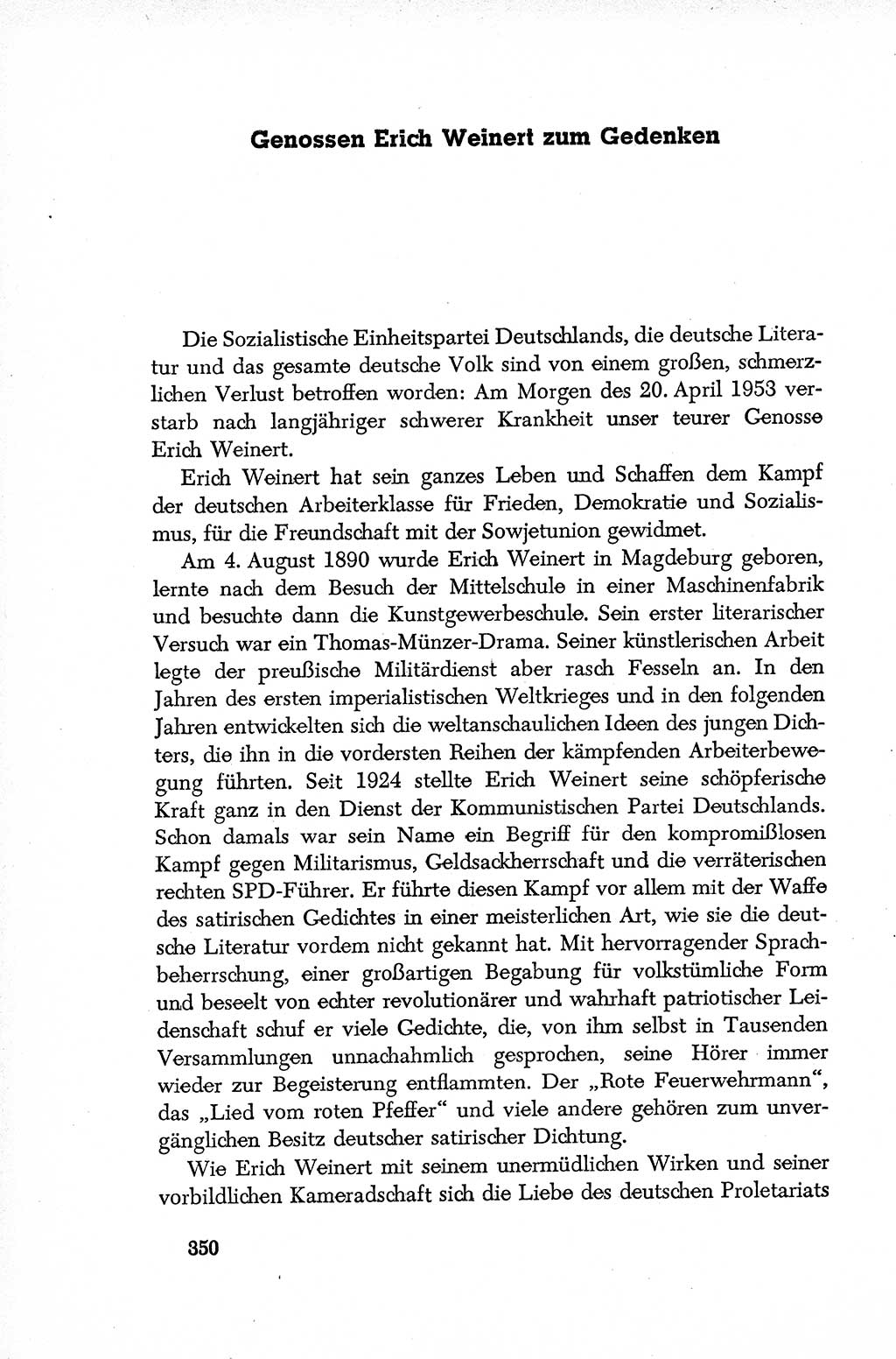 Dokumente der Sozialistischen Einheitspartei Deutschlands (SED) [Deutsche Demokratische Republik (DDR)] 1952-1953, Seite 350 (Dok. SED DDR 1952-1953, S. 350)