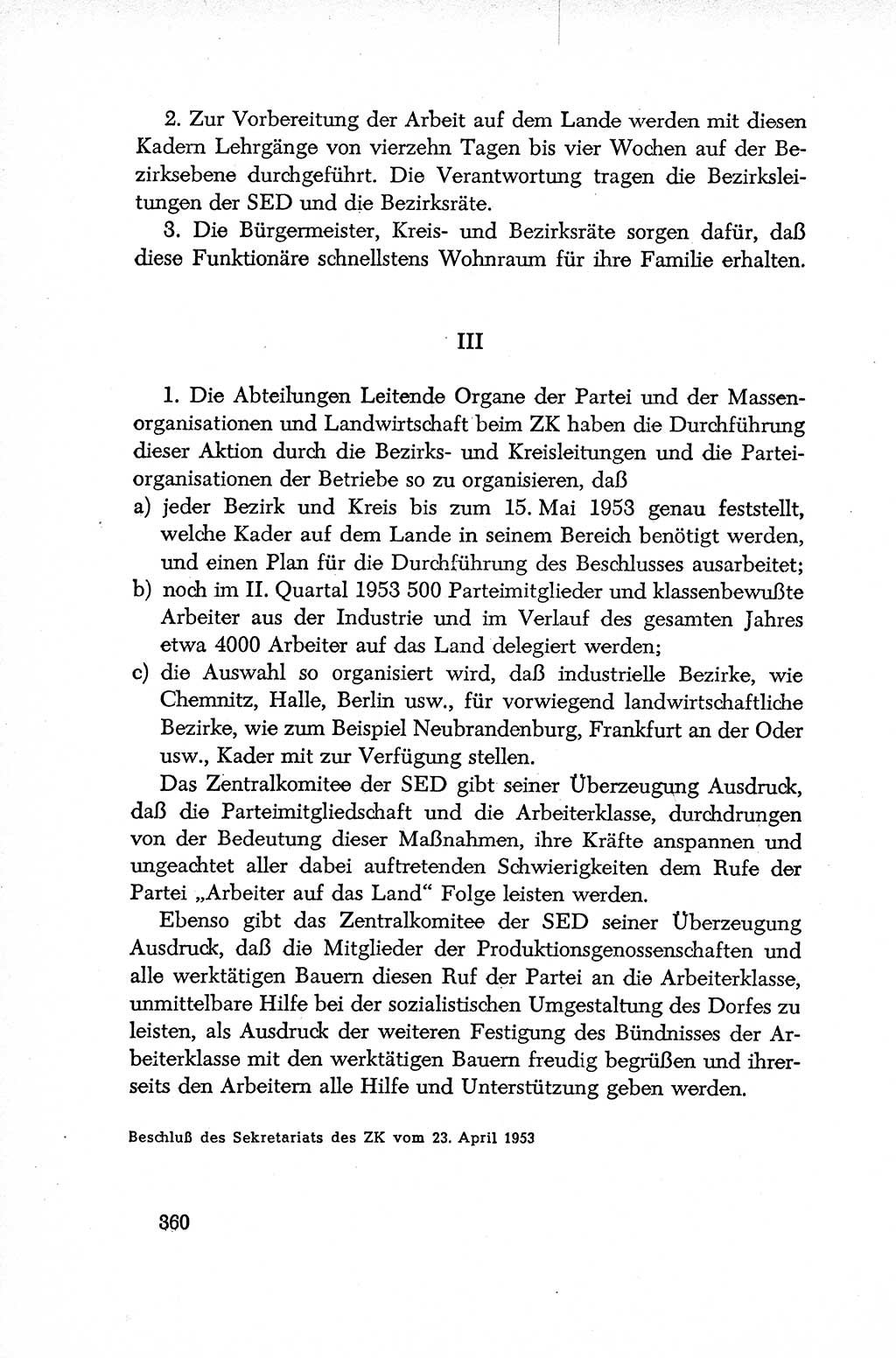 Dokumente der Sozialistischen Einheitspartei Deutschlands (SED) [Deutsche Demokratische Republik (DDR)] 1952-1953, Seite 360 (Dok. SED DDR 1952-1953, S. 360)
