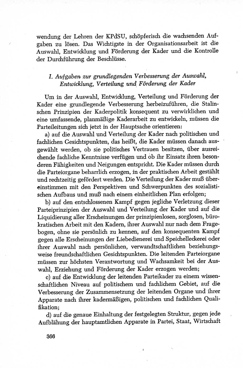 Dokumente der Sozialistischen Einheitspartei Deutschlands (SED) [Deutsche Demokratische Republik (DDR)] 1952-1953, Seite 366 (Dok. SED DDR 1952-1953, S. 366)