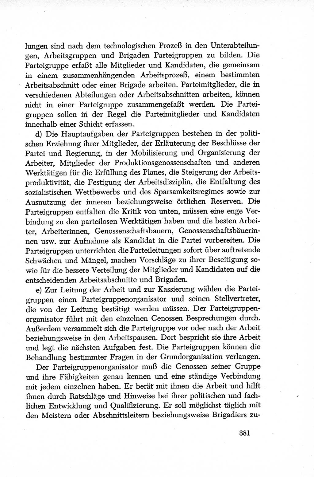 Dokumente der Sozialistischen Einheitspartei Deutschlands (SED) [Deutsche Demokratische Republik (DDR)] 1952-1953, Seite 381 (Dok. SED DDR 1952-1953, S. 381)