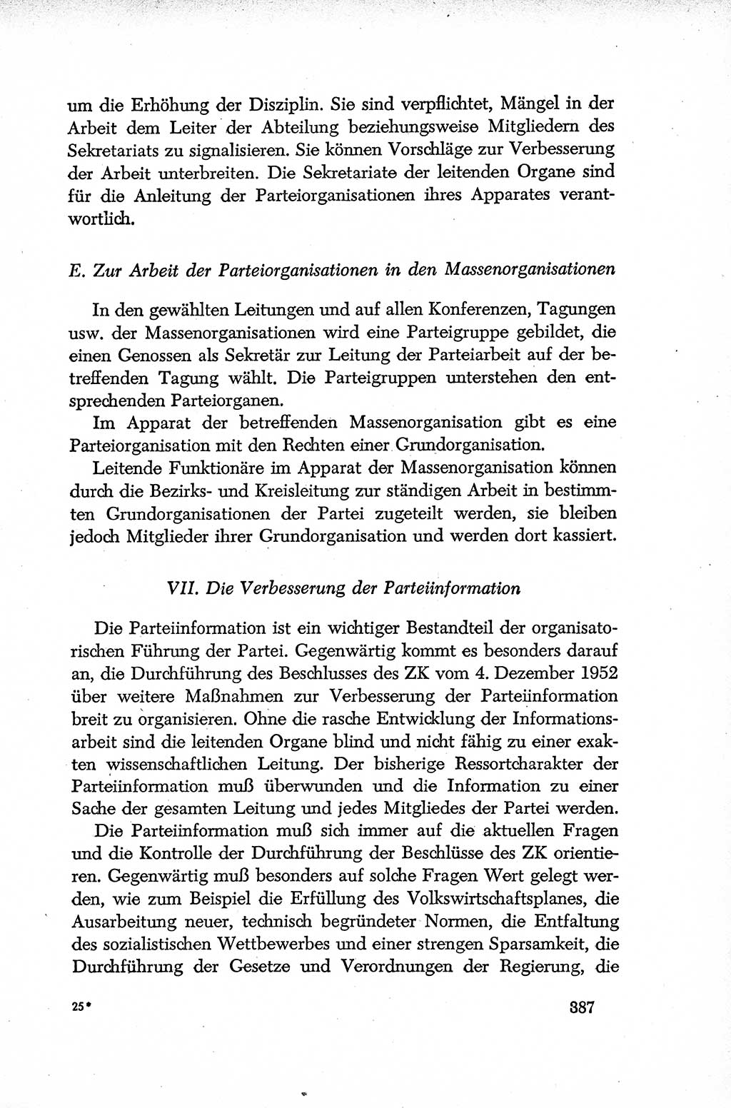 Dokumente der Sozialistischen Einheitspartei Deutschlands (SED) [Deutsche Demokratische Republik (DDR)] 1952-1953, Seite 387 (Dok. SED DDR 1952-1953, S. 387)