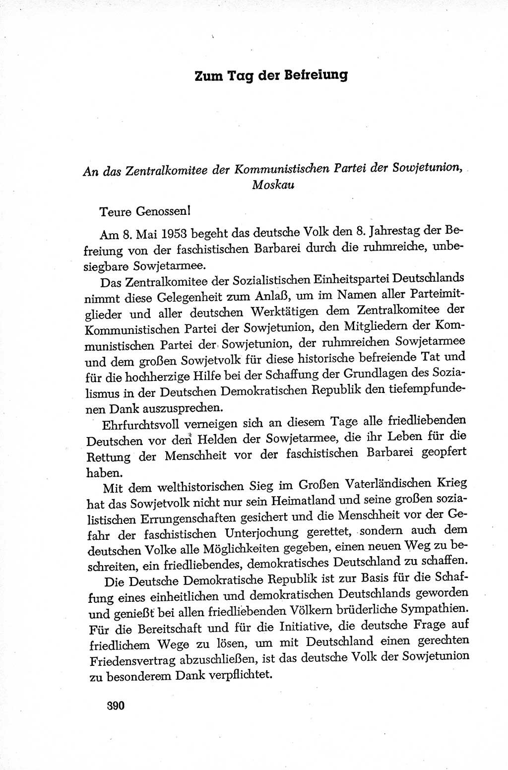 Dokumente der Sozialistischen Einheitspartei Deutschlands (SED) [Deutsche Demokratische Republik (DDR)] 1952-1953, Seite 390 (Dok. SED DDR 1952-1953, S. 390)