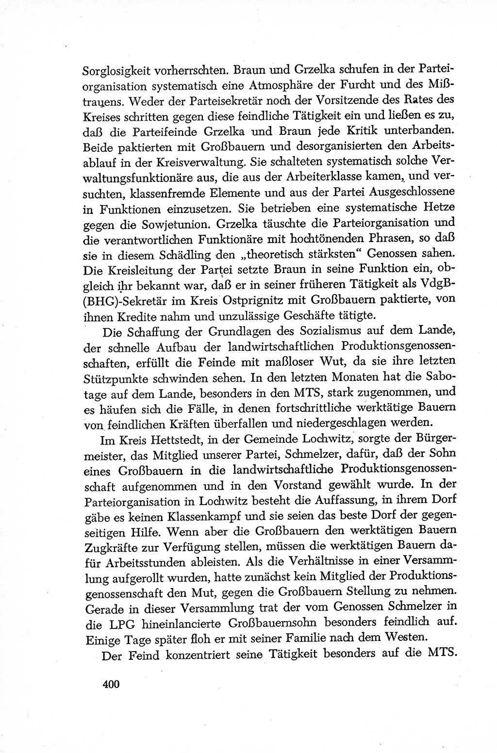 Dokumente der Sozialistischen Einheitspartei Deutschlands (SED) [Deutsche Demokratische Republik (DDR)] 1952-1953, Seite 400 (Dok. SED DDR 1952-1953, S. 400)
