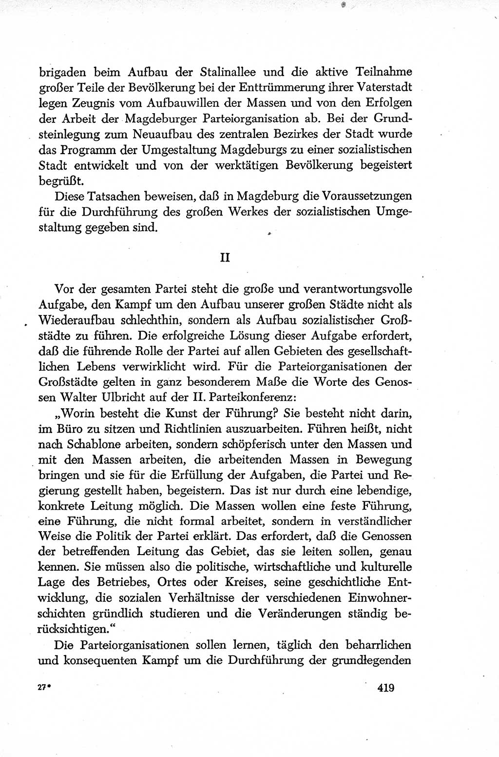 Dokumente der Sozialistischen Einheitspartei Deutschlands (SED) [Deutsche Demokratische Republik (DDR)] 1952-1953, Seite 419 (Dok. SED DDR 1952-1953, S. 419)