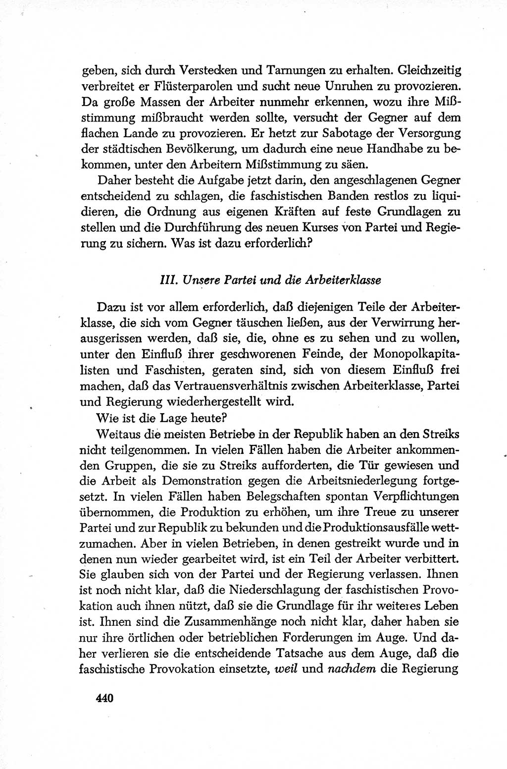 Dokumente der Sozialistischen Einheitspartei Deutschlands (SED) [Deutsche Demokratische Republik (DDR)] 1952-1953, Seite 440 (Dok. SED DDR 1952-1953, S. 440)