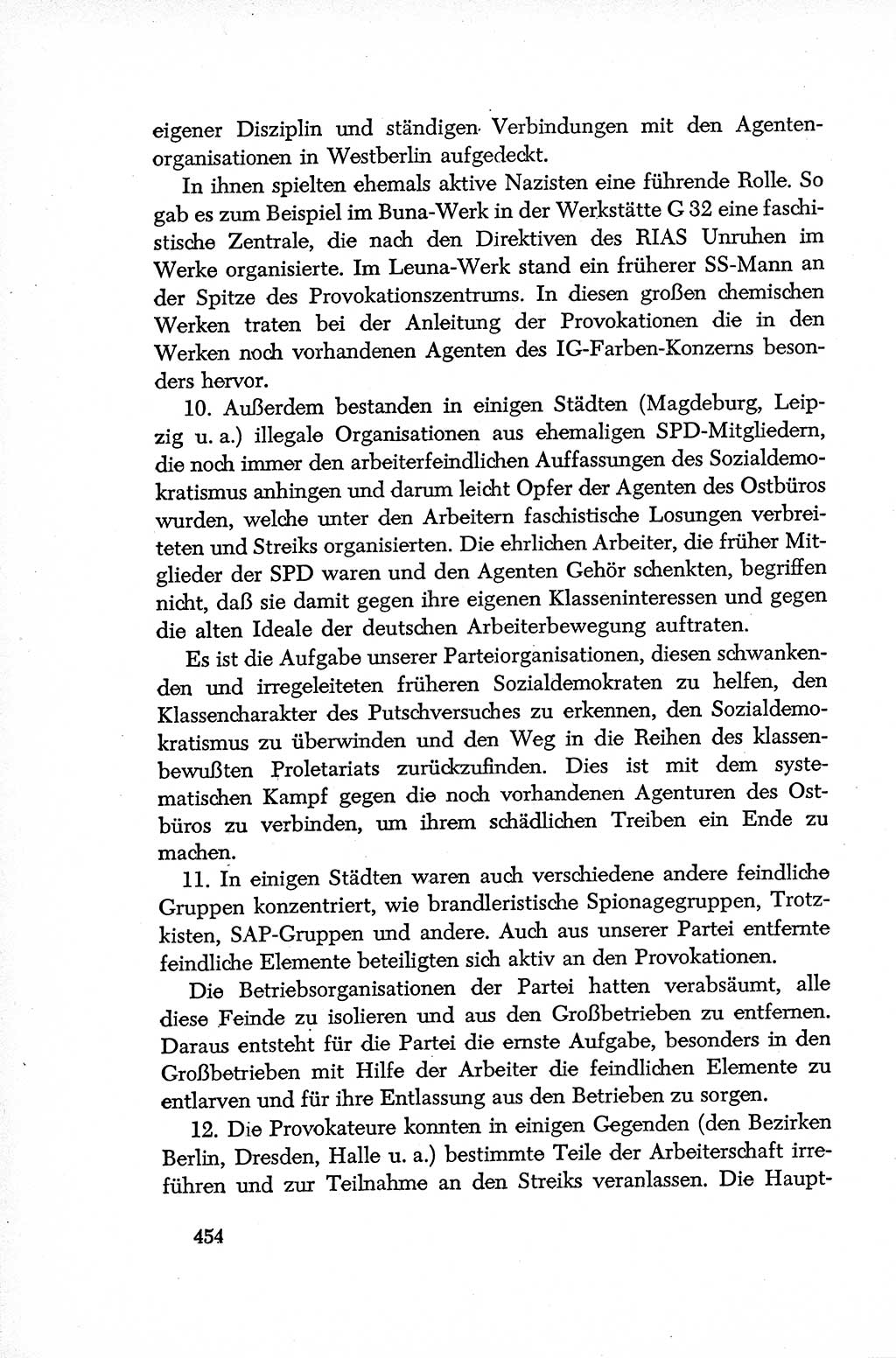Dokumente der Sozialistischen Einheitspartei Deutschlands (SED) [Deutsche Demokratische Republik (DDR)] 1952-1953, Seite 454 (Dok. SED DDR 1952-1953, S. 454)