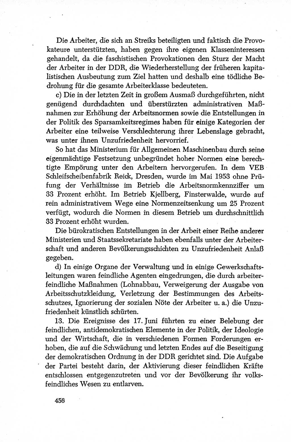 Dokumente der Sozialistischen Einheitspartei Deutschlands (SED) [Deutsche Demokratische Republik (DDR)] 1952-1953, Seite 456 (Dok. SED DDR 1952-1953, S. 456)