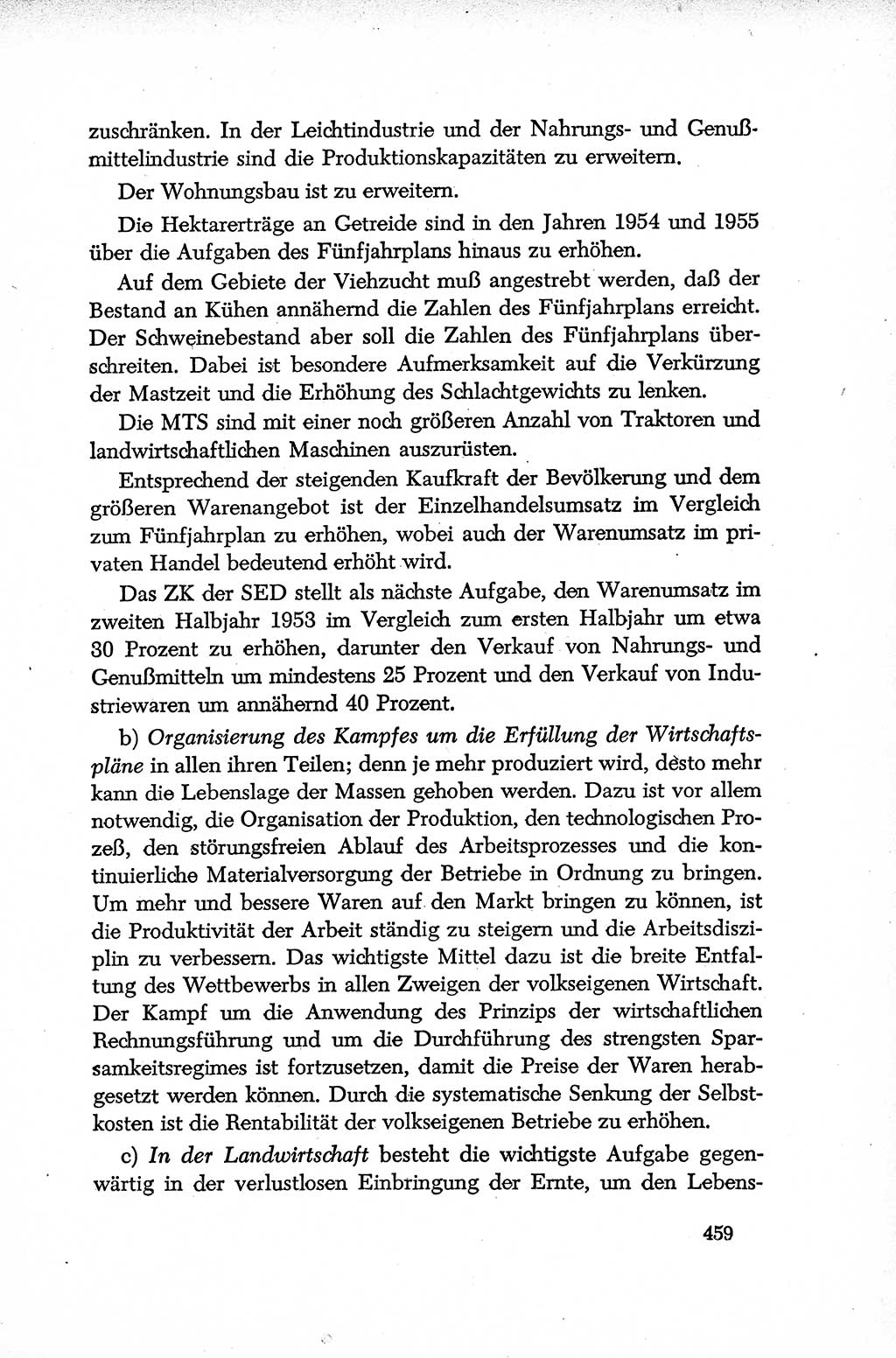 Dokumente der Sozialistischen Einheitspartei Deutschlands (SED) [Deutsche Demokratische Republik (DDR)] 1952-1953, Seite 459 (Dok. SED DDR 1952-1953, S. 459)