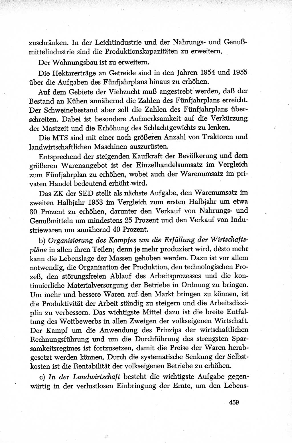 Dokumente der Sozialistischen Einheitspartei Deutschlands (SED) [Deutsche Demokratische Republik (DDR)] 1952-1953, Seite 459 (Dok. SED DDR 1952-1953, S. 459)