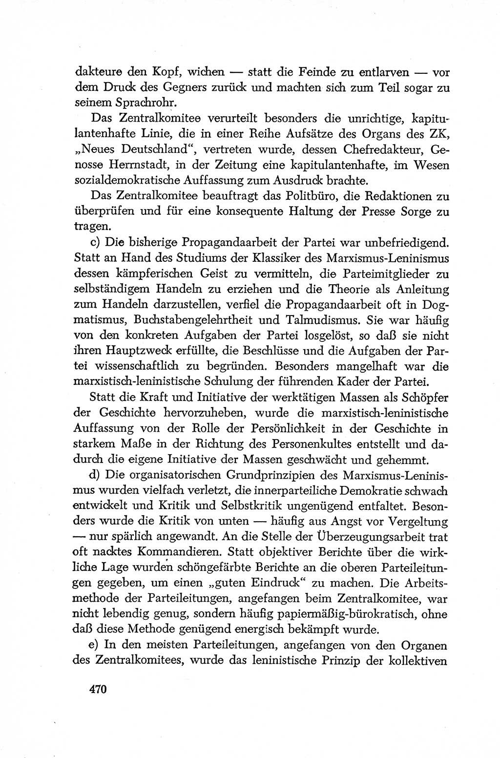 Dokumente der Sozialistischen Einheitspartei Deutschlands (SED) [Deutsche Demokratische Republik (DDR)] 1952-1953, Seite 470 (Dok. SED DDR 1952-1953, S. 470)