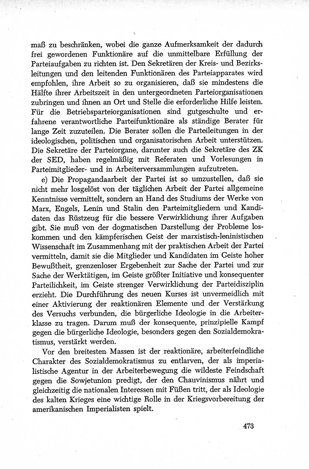 Dokumente der Sozialistischen Einheitspartei Deutschlands (SED) [Deutsche Demokratische Republik (DDR)] 1952-1953, Seite 473 (Dok. SED DDR 1952-1953, S. 473)