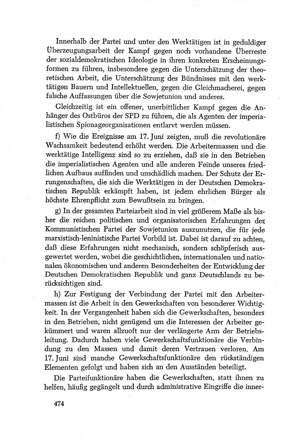 Dokumente der Sozialistischen Einheitspartei Deutschlands (SED) [Deutsche Demokratische Republik (DDR)] 1952-1953, Seite 474 (Dok. SED DDR 1952-1953, S. 474)