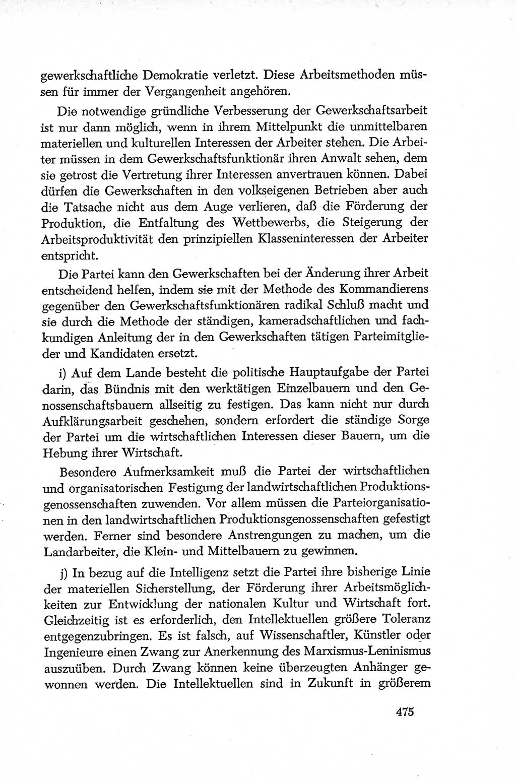Dokumente der Sozialistischen Einheitspartei Deutschlands (SED) [Deutsche Demokratische Republik (DDR)] 1952-1953, Seite 475 (Dok. SED DDR 1952-1953, S. 475)