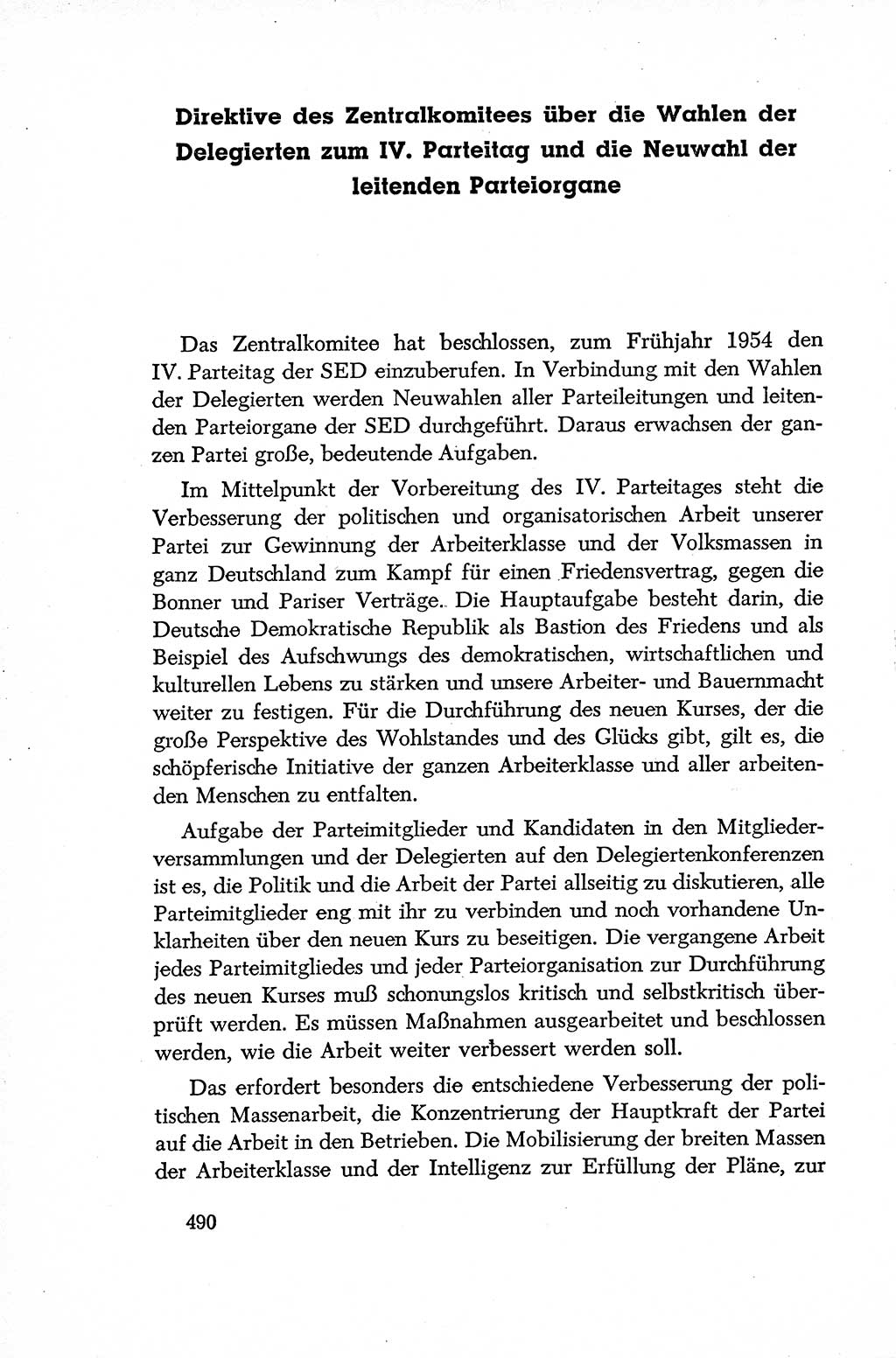 Dokumente der Sozialistischen Einheitspartei Deutschlands (SED) [Deutsche Demokratische Republik (DDR)] 1952-1953, Seite 490 (Dok. SED DDR 1952-1953, S. 490)