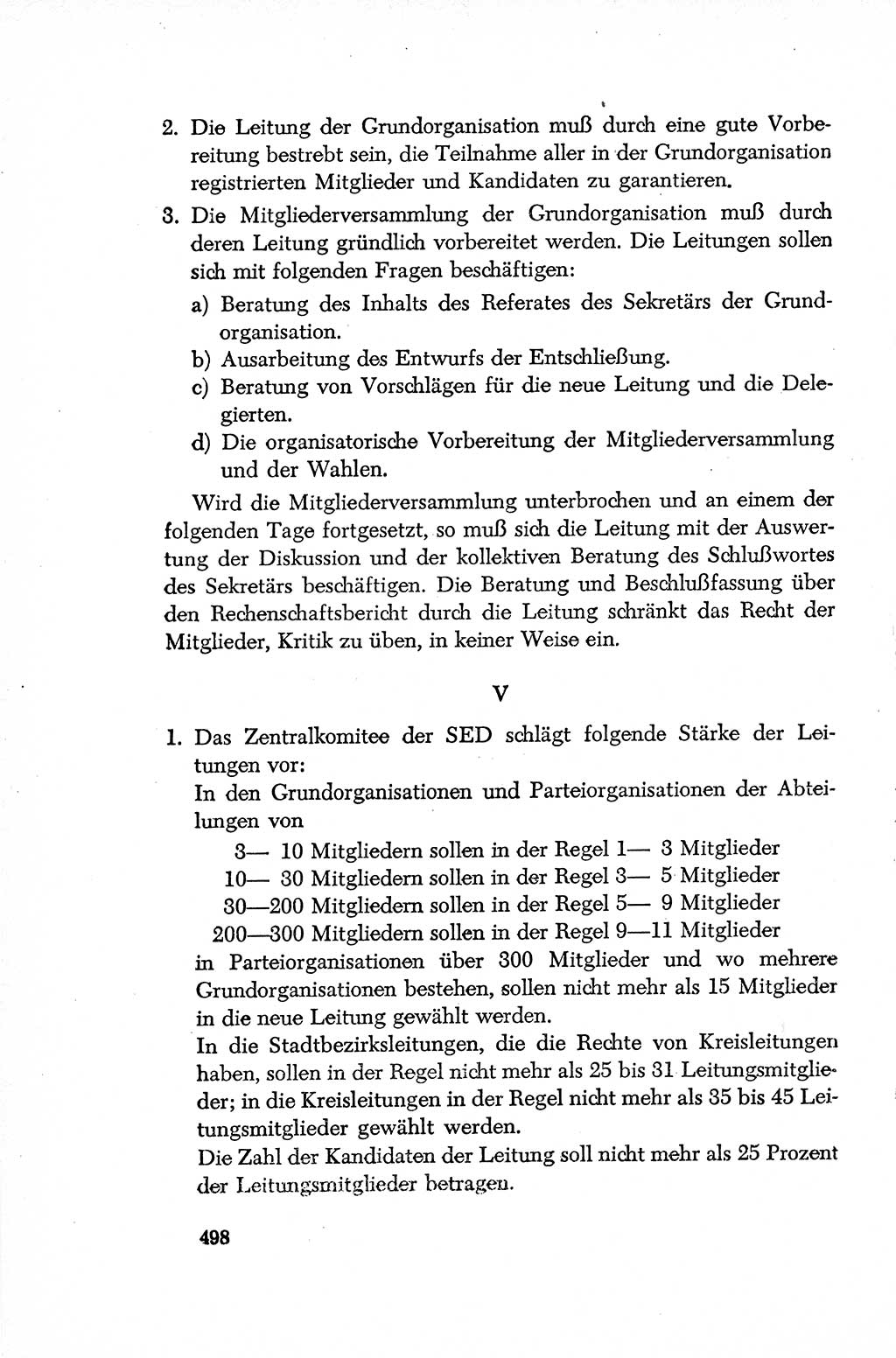 Dokumente der Sozialistischen Einheitspartei Deutschlands (SED) [Deutsche Demokratische Republik (DDR)] 1952-1953, Seite 498 (Dok. SED DDR 1952-1953, S. 498)