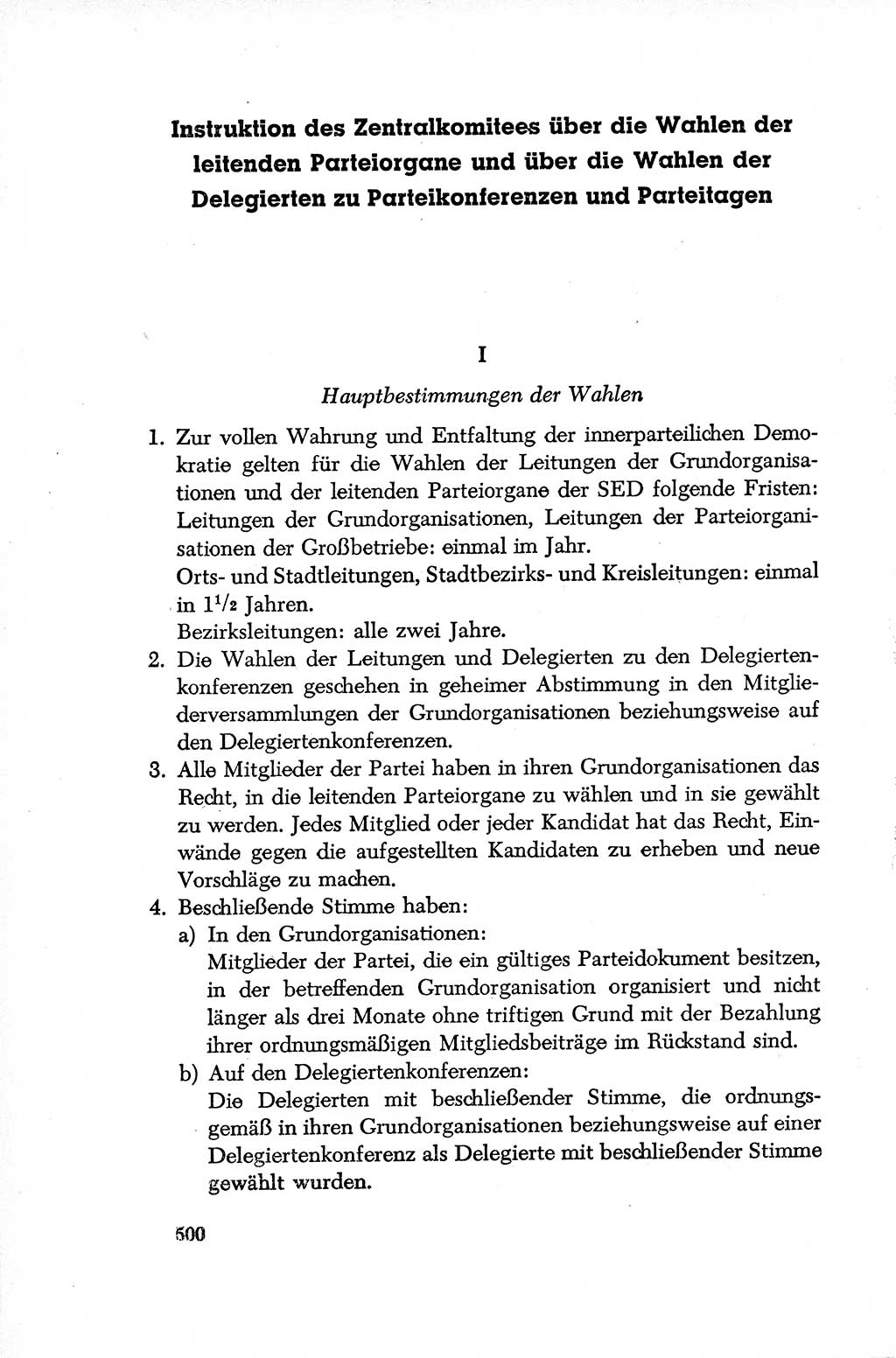 Dokumente der Sozialistischen Einheitspartei Deutschlands (SED) [Deutsche Demokratische Republik (DDR)] 1952-1953, Seite 500 (Dok. SED DDR 1952-1953, S. 500)