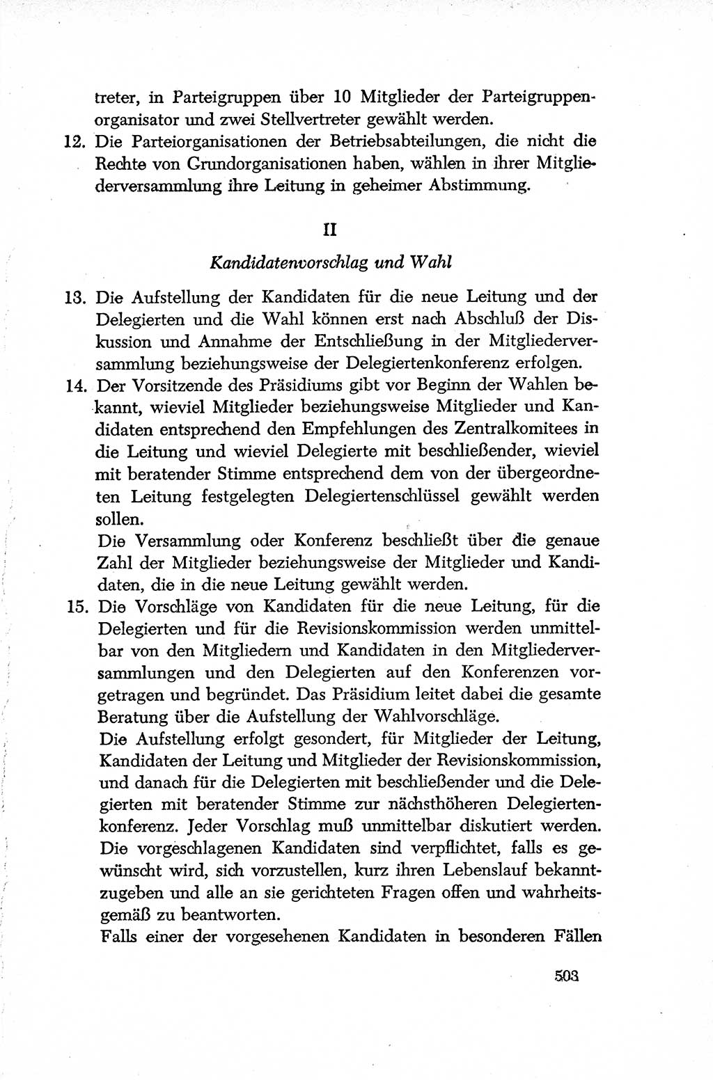 Dokumente der Sozialistischen Einheitspartei Deutschlands (SED) [Deutsche Demokratische Republik (DDR)] 1952-1953, Seite 503 (Dok. SED DDR 1952-1953, S. 503)