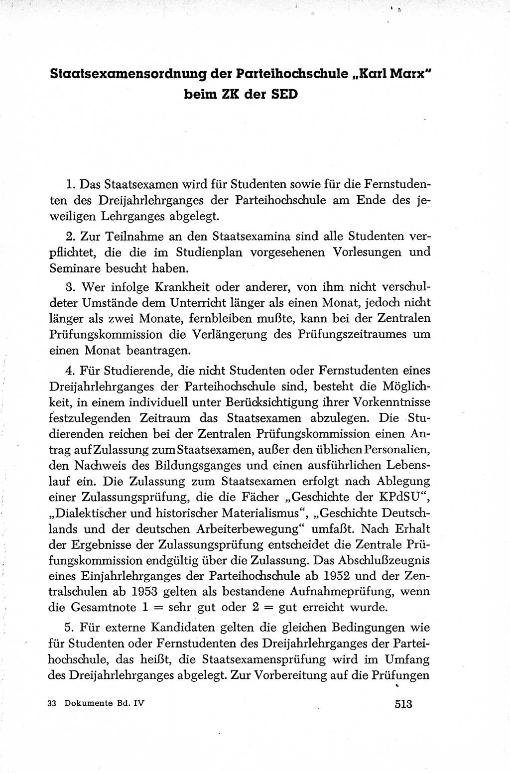 Dokumente der Sozialistischen Einheitspartei Deutschlands (SED) [Deutsche Demokratische Republik (DDR)] 1952-1953, Seite 513 (Dok. SED DDR 1952-1953, S. 513)