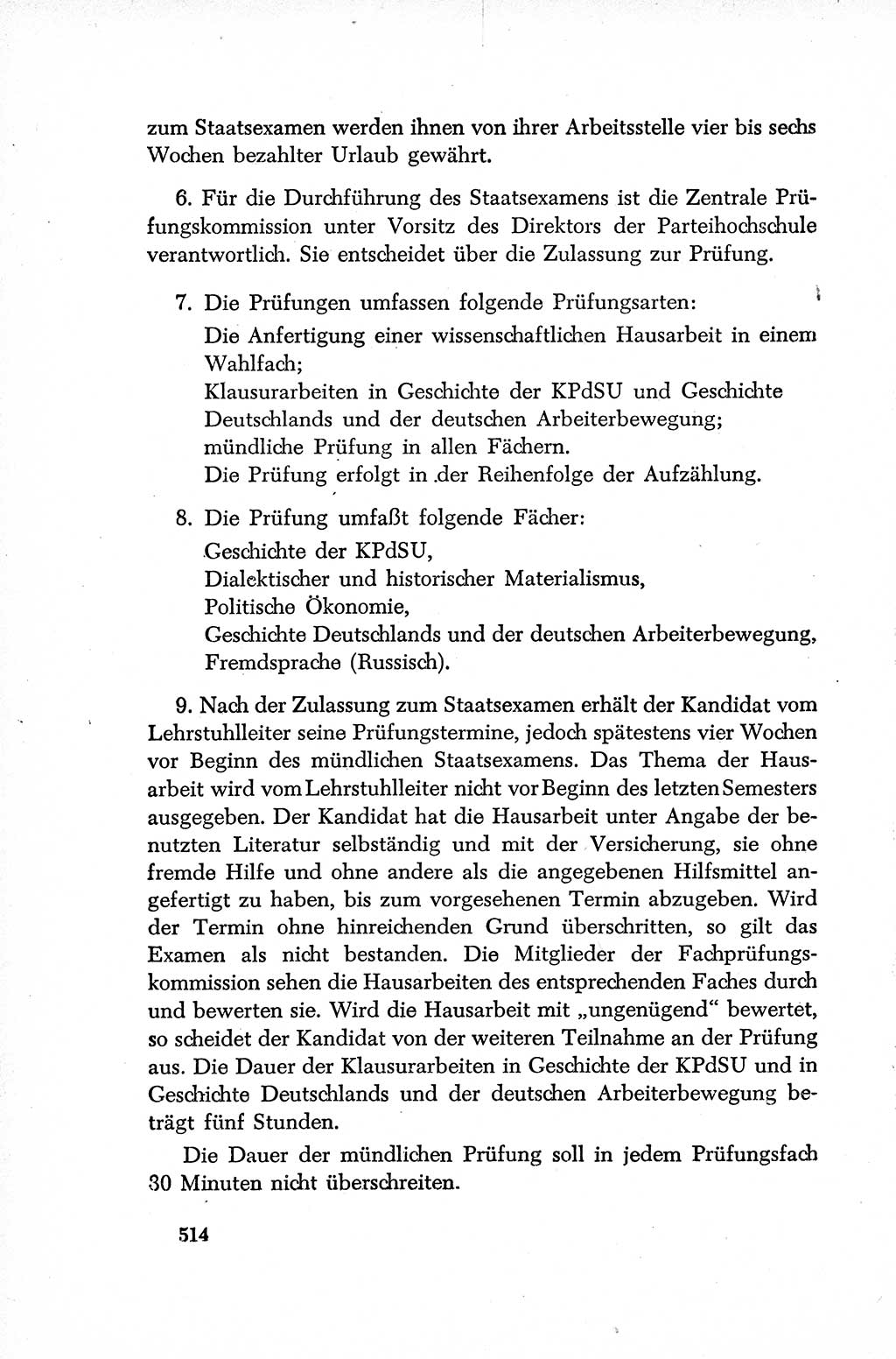 Dokumente der Sozialistischen Einheitspartei Deutschlands (SED) [Deutsche Demokratische Republik (DDR)] 1952-1953, Seite 514 (Dok. SED DDR 1952-1953, S. 514)