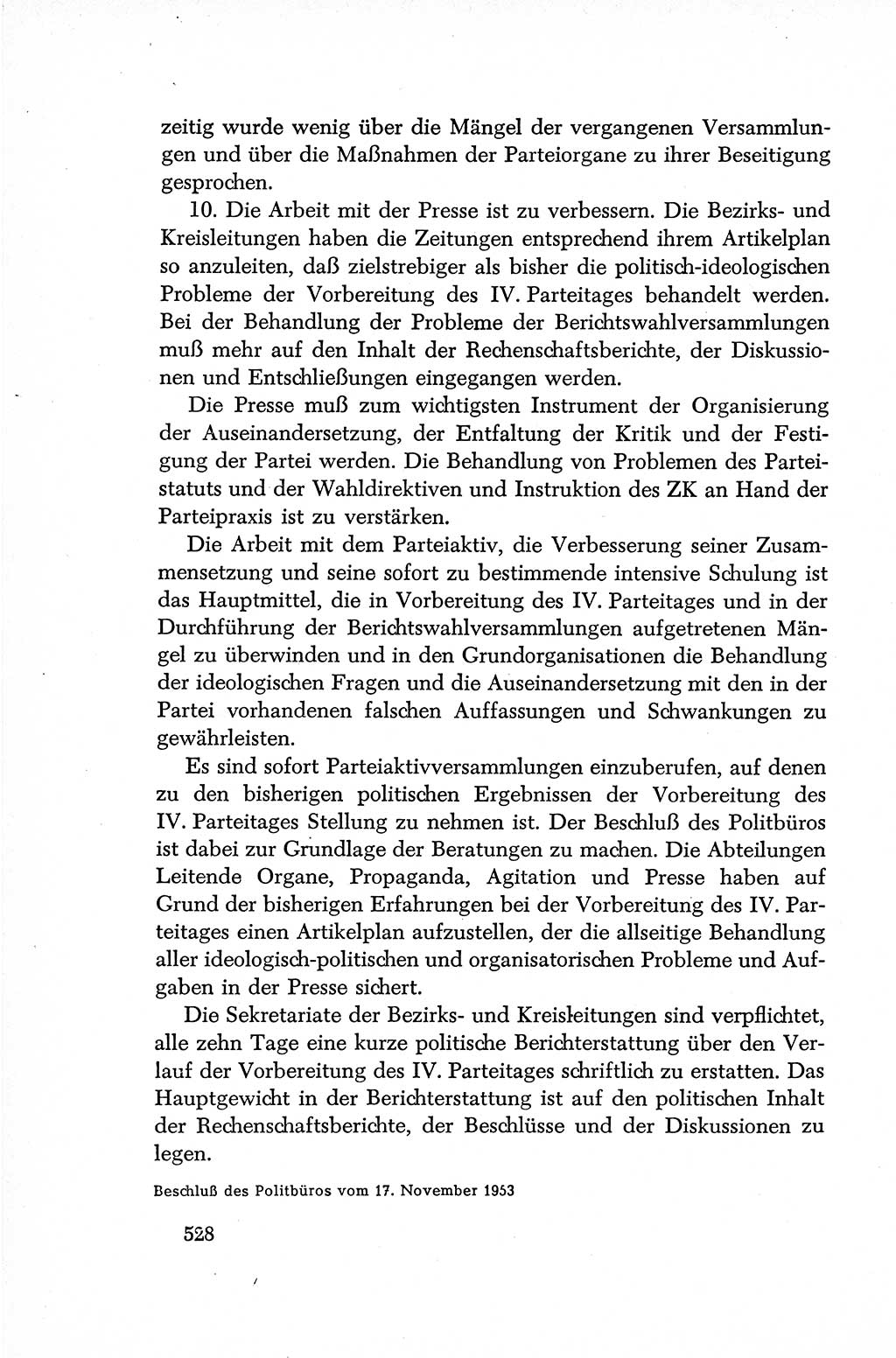 Dokumente der Sozialistischen Einheitspartei Deutschlands (SED) [Deutsche Demokratische Republik (DDR)] 1952-1953, Seite 528 (Dok. SED DDR 1952-1953, S. 528)