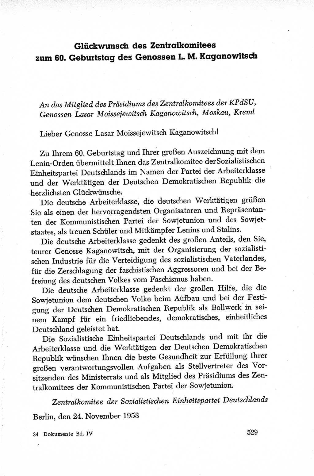 Dokumente der Sozialistischen Einheitspartei Deutschlands (SED) [Deutsche Demokratische Republik (DDR)] 1952-1953, Seite 529 (Dok. SED DDR 1952-1953, S. 529)