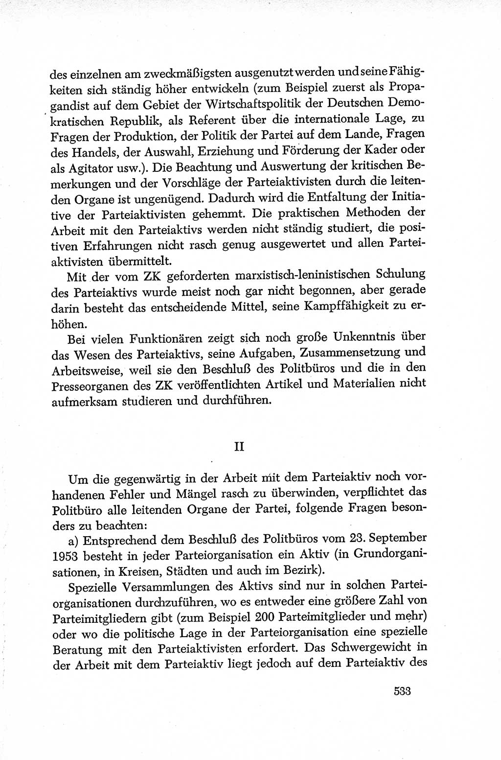 Dokumente der Sozialistischen Einheitspartei Deutschlands (SED) [Deutsche Demokratische Republik (DDR)] 1952-1953, Seite 533 (Dok. SED DDR 1952-1953, S. 533)