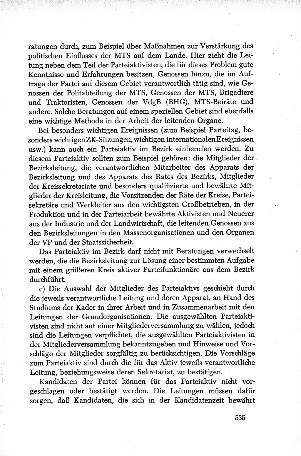 Dokumente der Sozialistischen Einheitspartei Deutschlands (SED) [Deutsche Demokratische Republik (DDR)] 1952-1953, Seite 535 (Dok. SED DDR 1952-1953, S. 535)