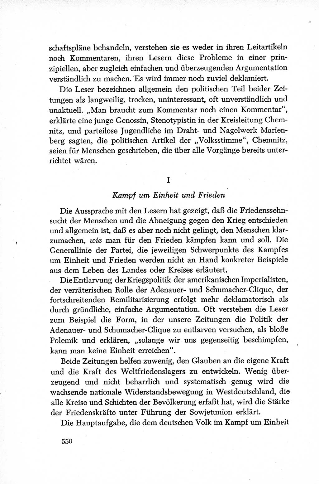 Dokumente der Sozialistischen Einheitspartei Deutschlands (SED) [Deutsche Demokratische Republik (DDR)] 1952-1953, Seite 550 (Dok. SED DDR 1952-1953, S. 550)