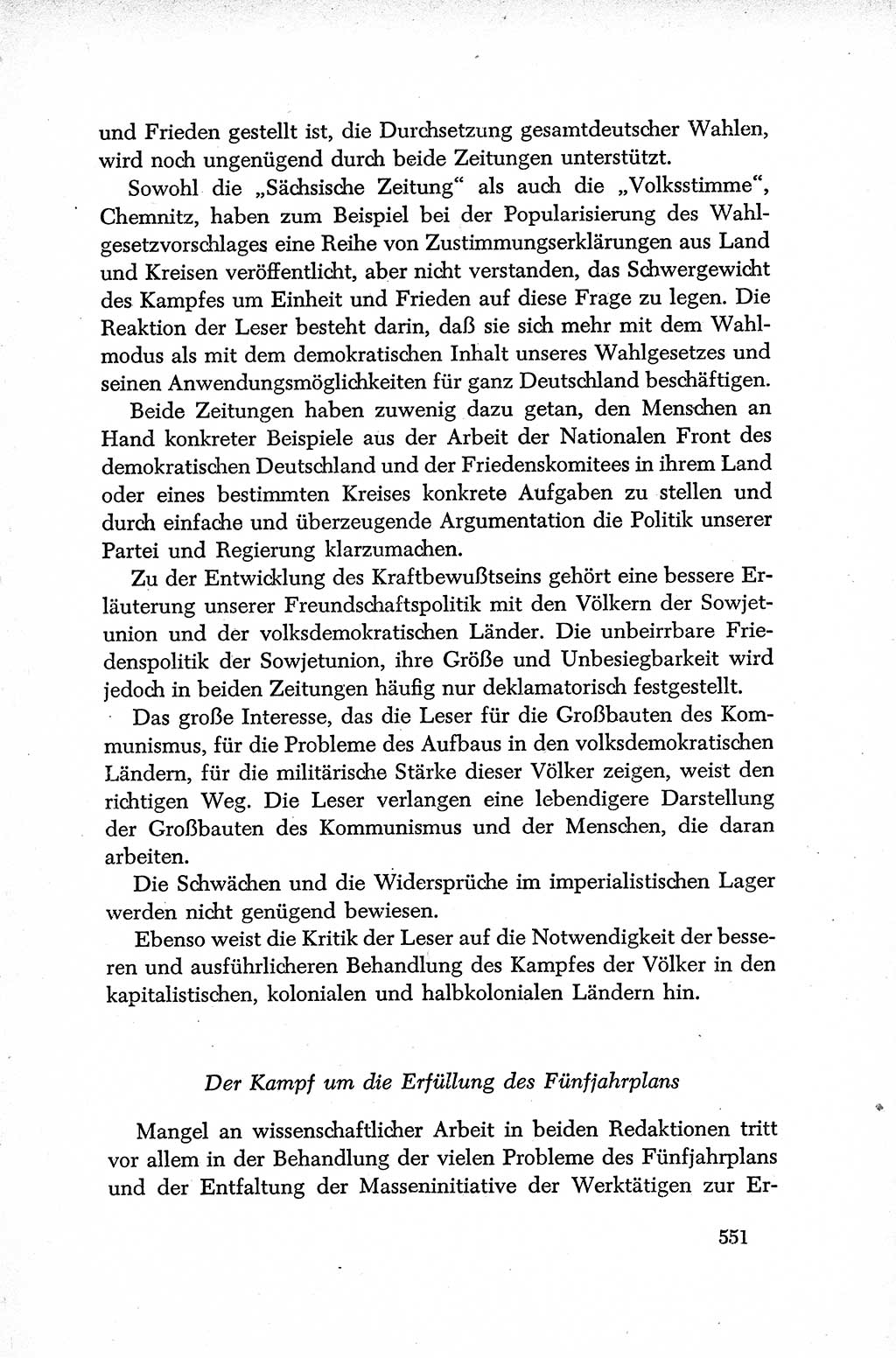 Dokumente der Sozialistischen Einheitspartei Deutschlands (SED) [Deutsche Demokratische Republik (DDR)] 1952-1953, Seite 551 (Dok. SED DDR 1952-1953, S. 551)